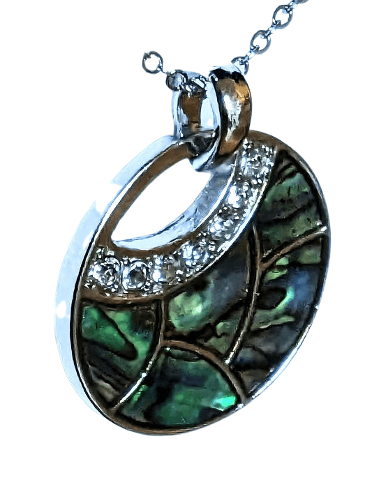 Byzantium Collection Jewellery - Paua shell Cerchio necklace The Imagination Shop