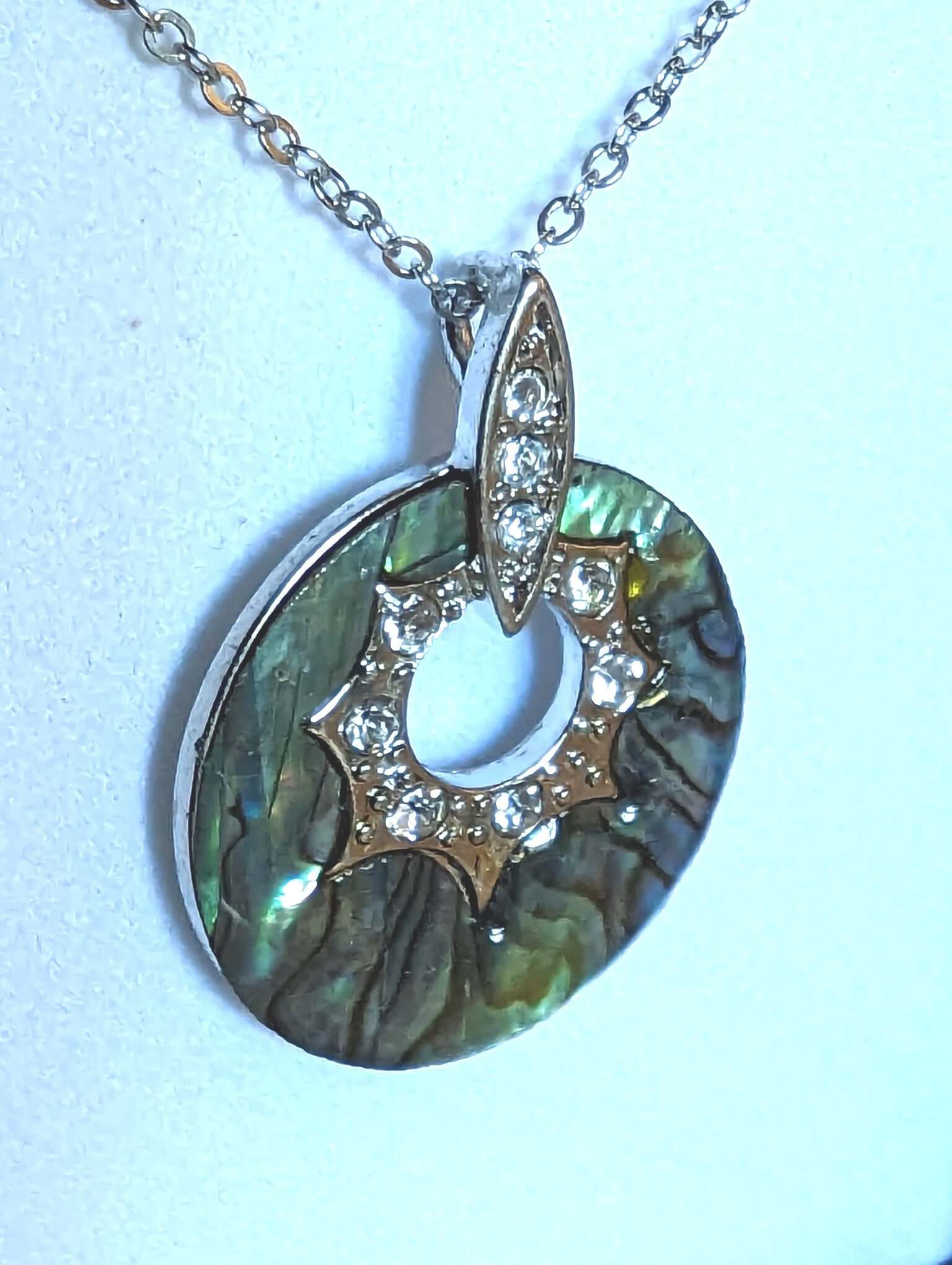 Byzantium Collection Jewellery - Paua shell starburst necklace The Imagination Shop