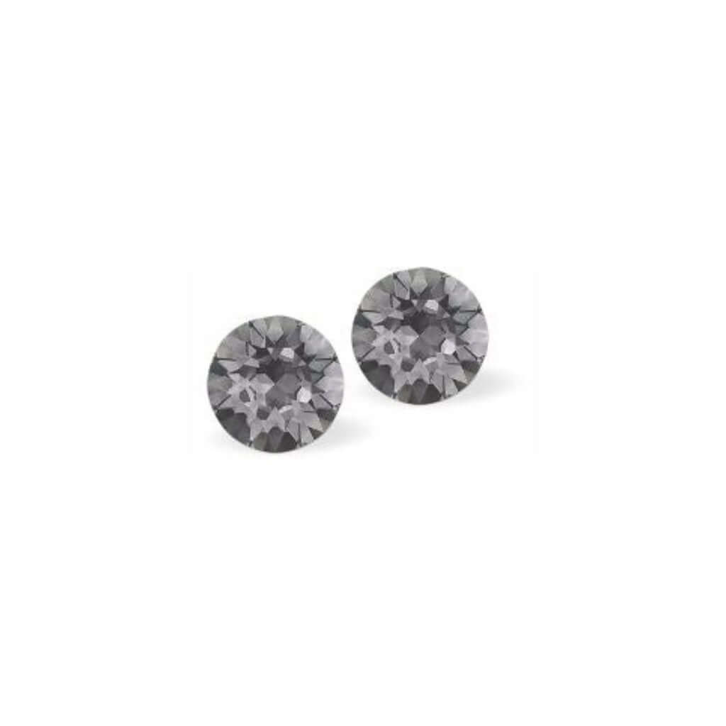 Byzantium Collection Jewellery - Smoky mauve crystal stud earrings - The Imagination Shop - The Imagination Shop 