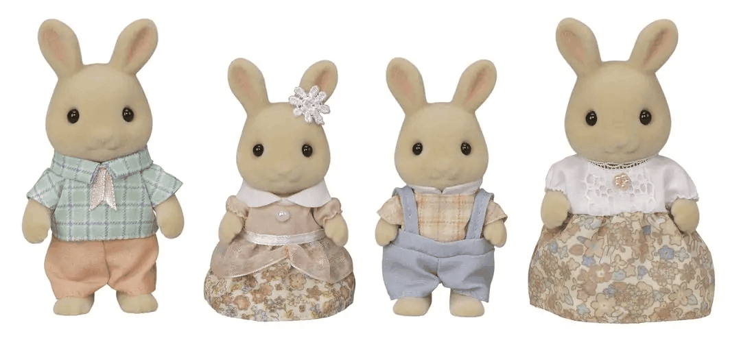 Sylvanian Families Milk Rabbit Family Toy Playset for Ages 3 and Up Curious Minds