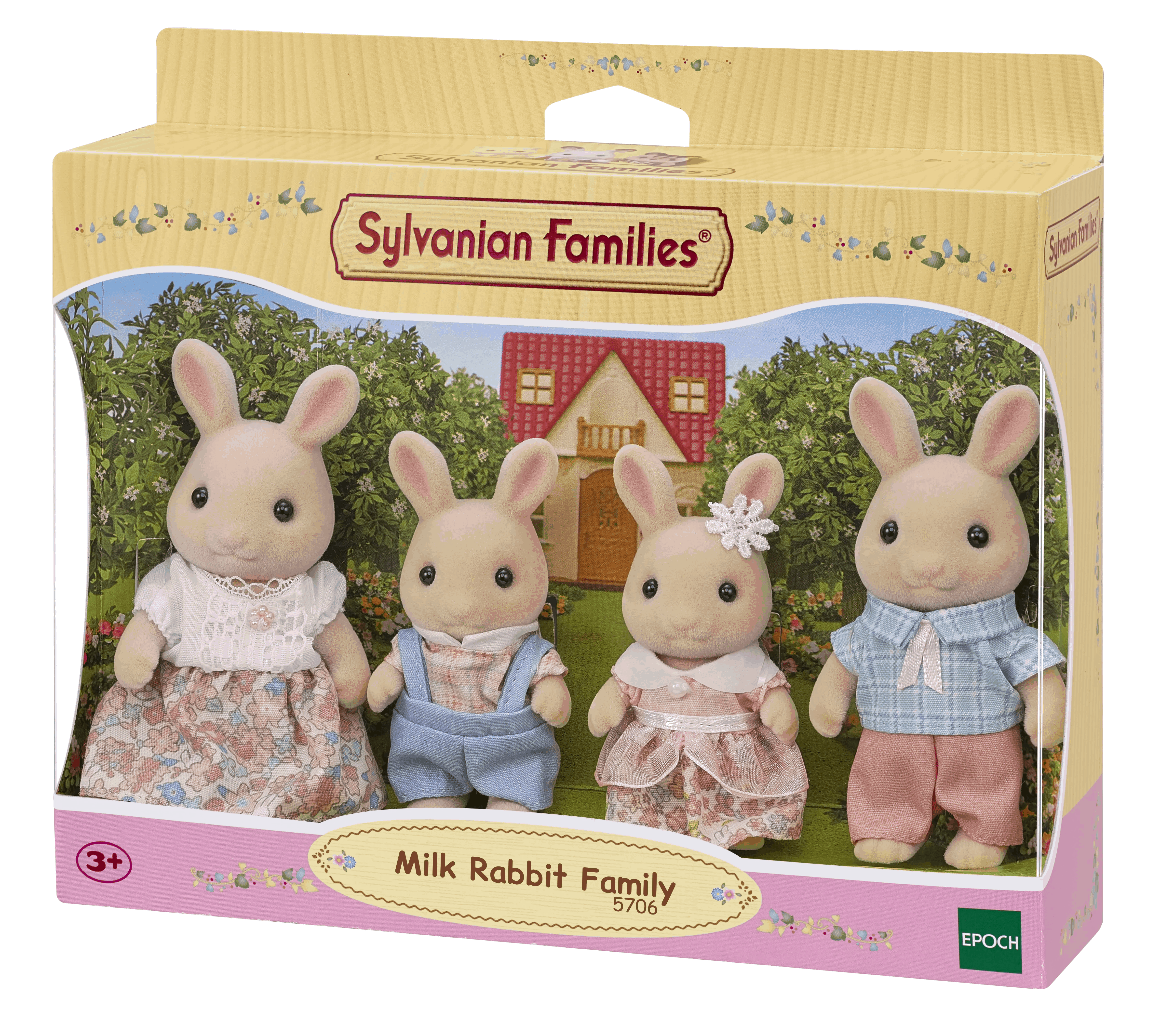 Sylvanian Families Milk Rabbit Family Toy Playset for Ages 3 and Up Curious Minds