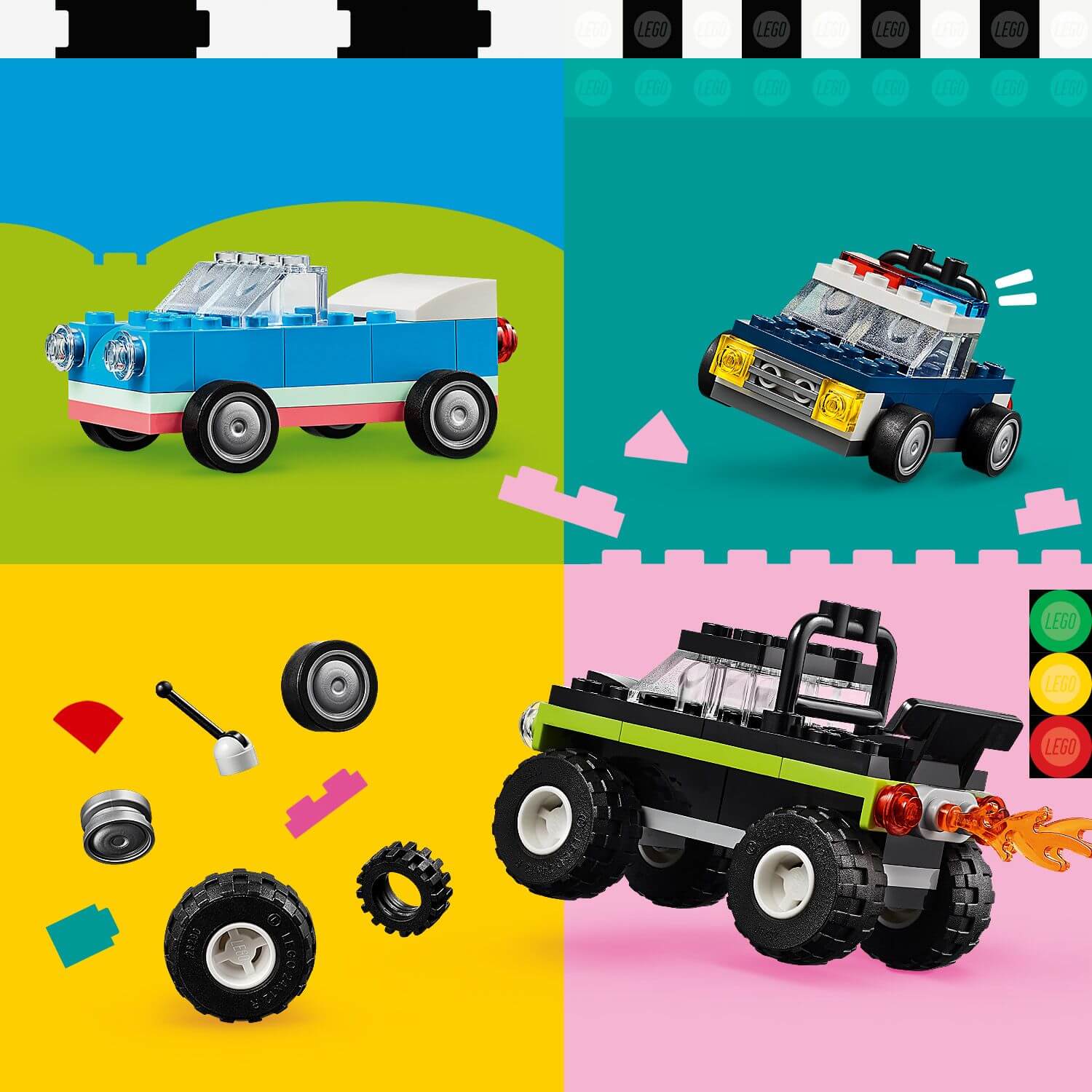Lego Classic 11036 Creative Vehicles Building Toy for Ages 4 and Up Curious Minds