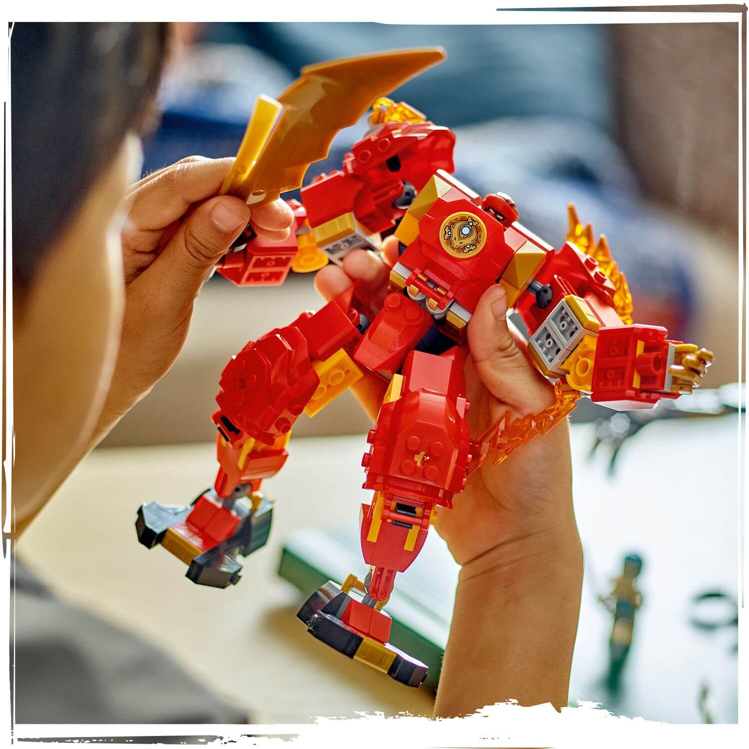 Lego Ninjago 71808 Kai's Elemental Fire Mech Playset for Ages 7 and Up ...