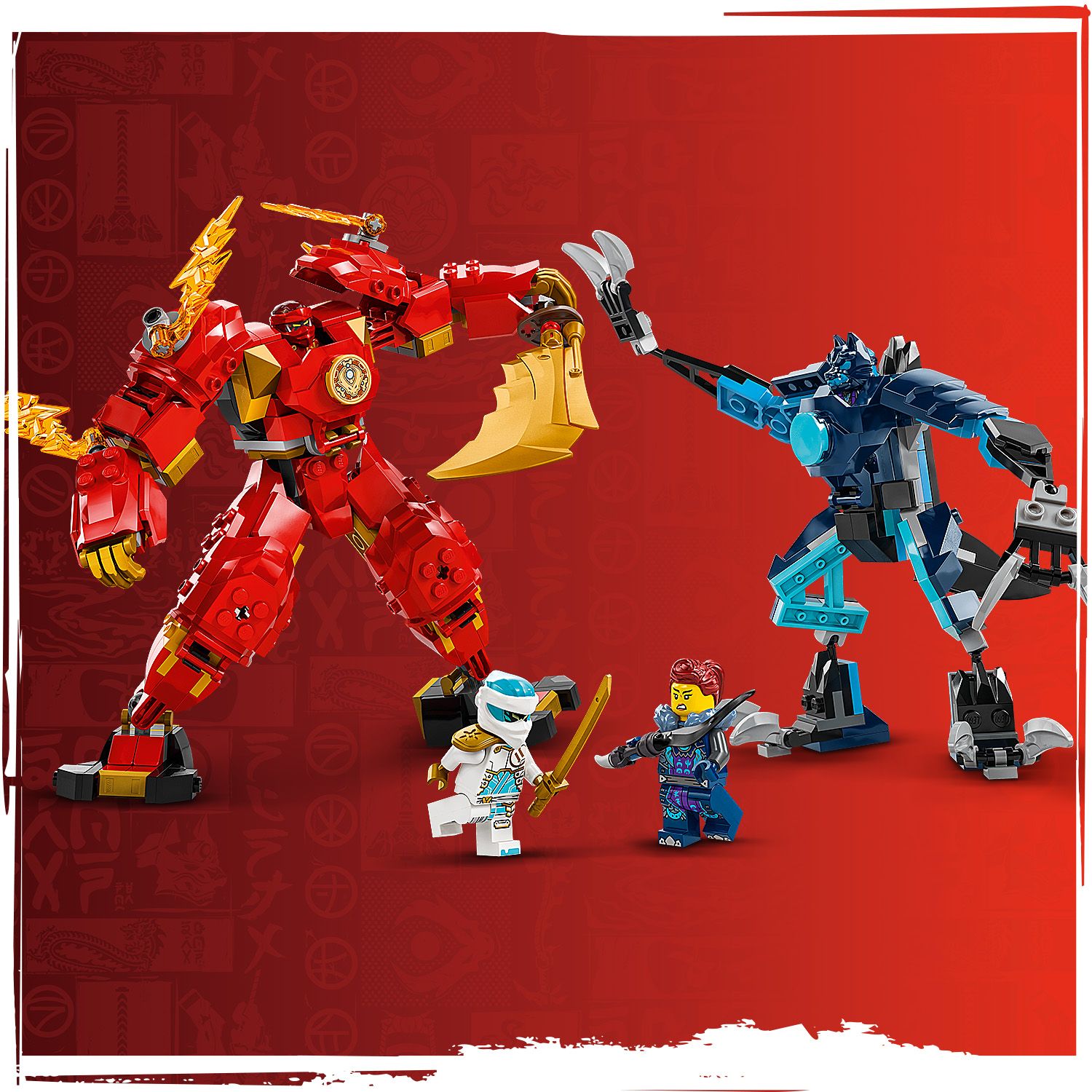 Lego Ninjago 71808 Kai's Elemental Fire Mech Playset for Ages 7 and Up Curious Minds
