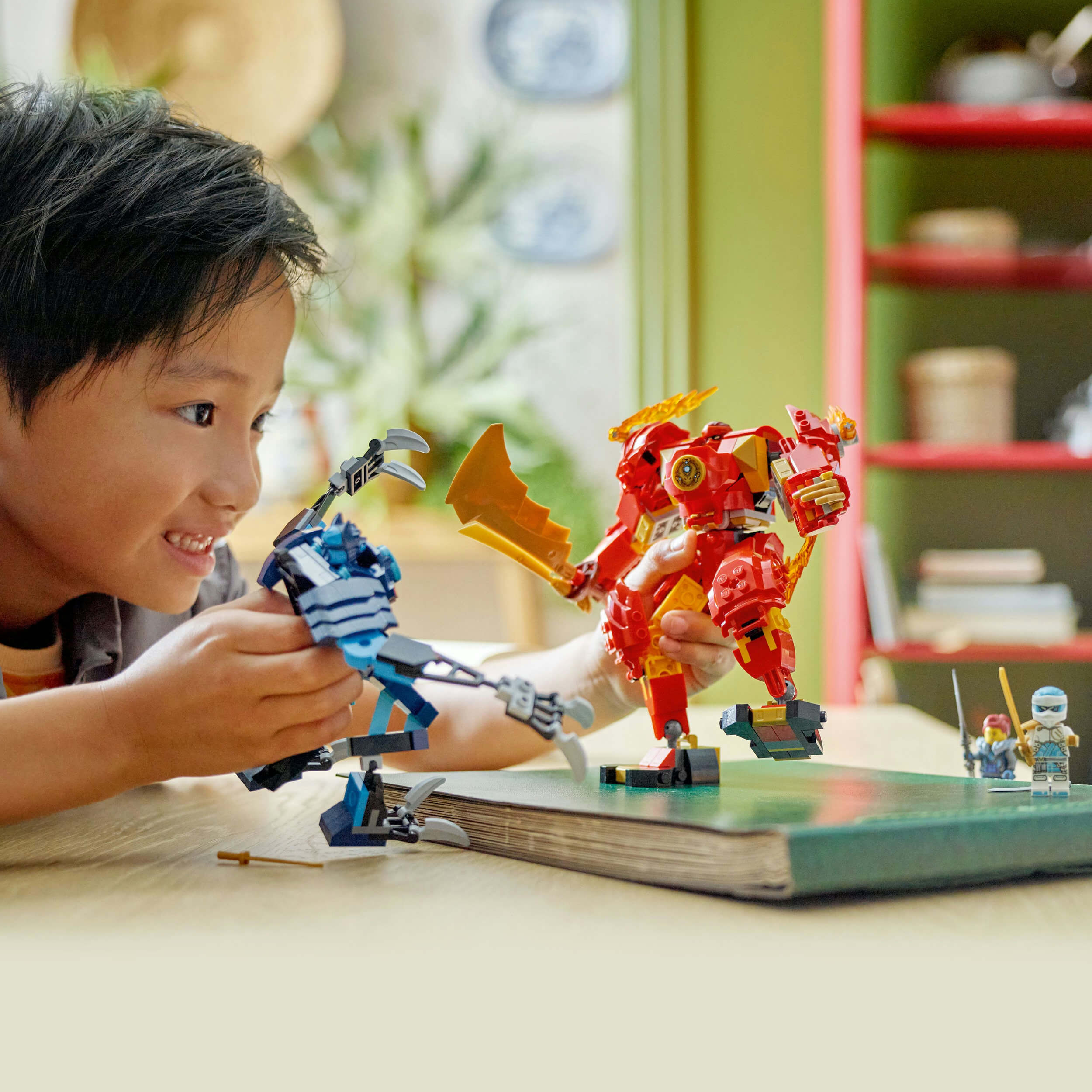 Lego Ninjago 71808 Kai's Elemental Fire Mech Playset for Ages 7 and Up Curious Minds