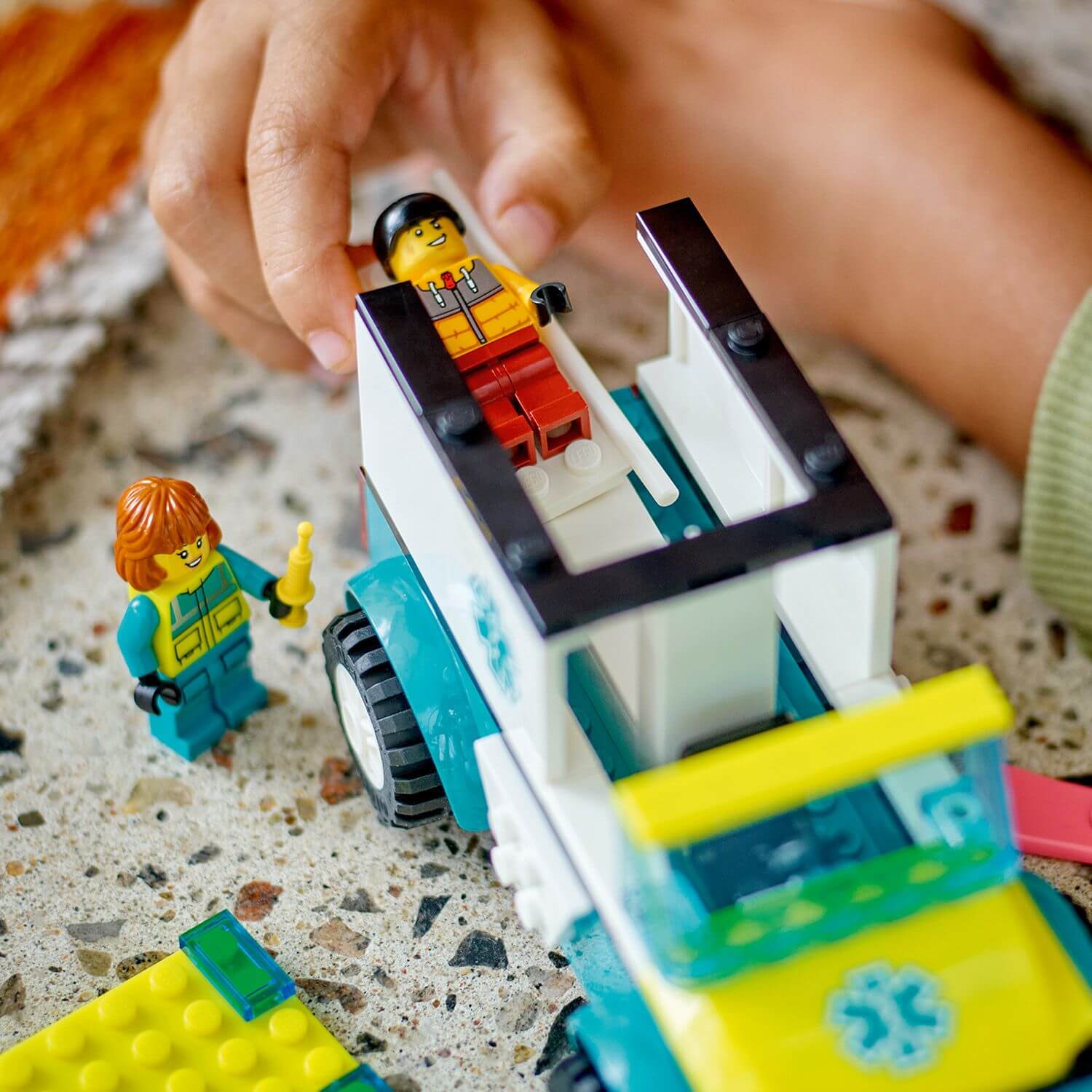 Lego City 60403 Emergency Ambulance and Snowboarder for Ages 4 and Up Curious Minds