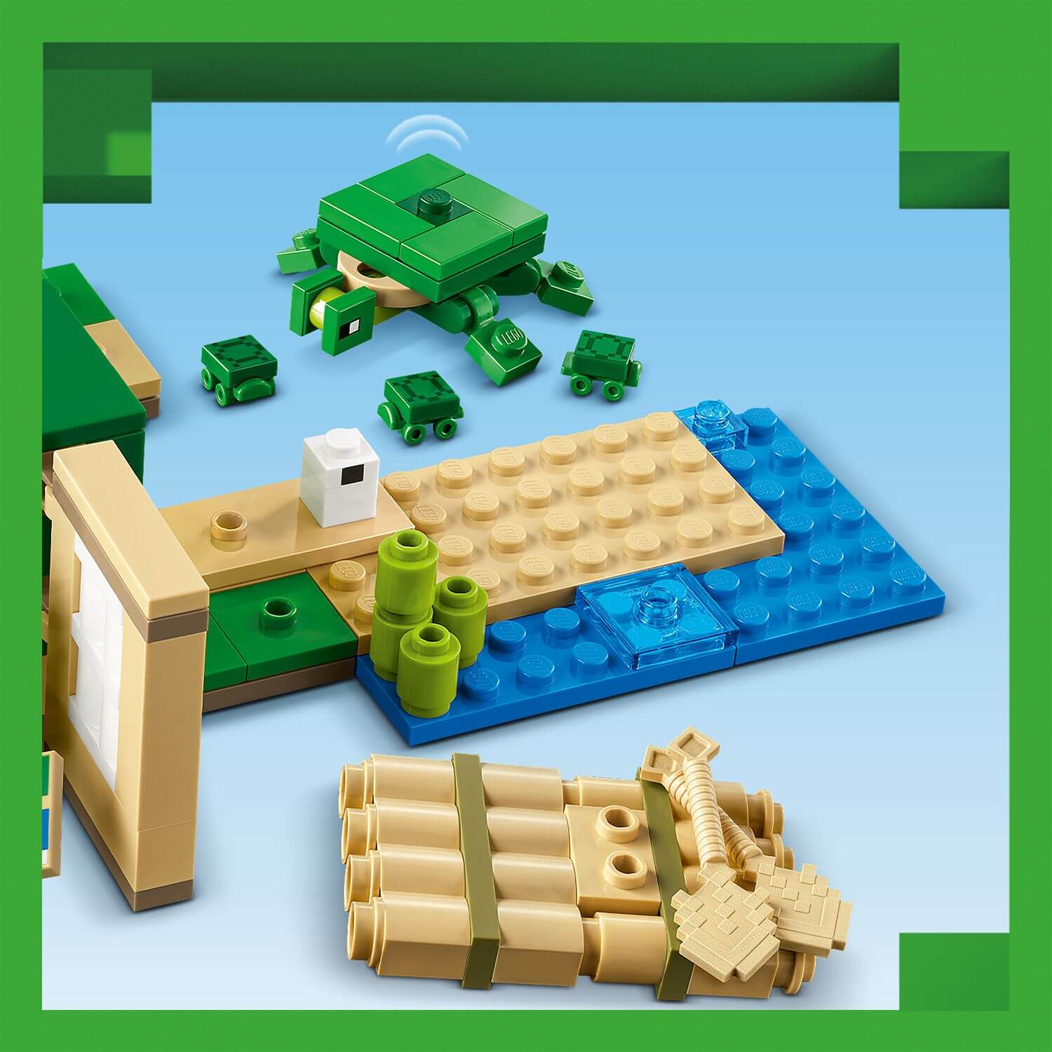 Lego Minecraft 21254 The Turtle Beach House Playset for Ages 8 and Up Curious Minds