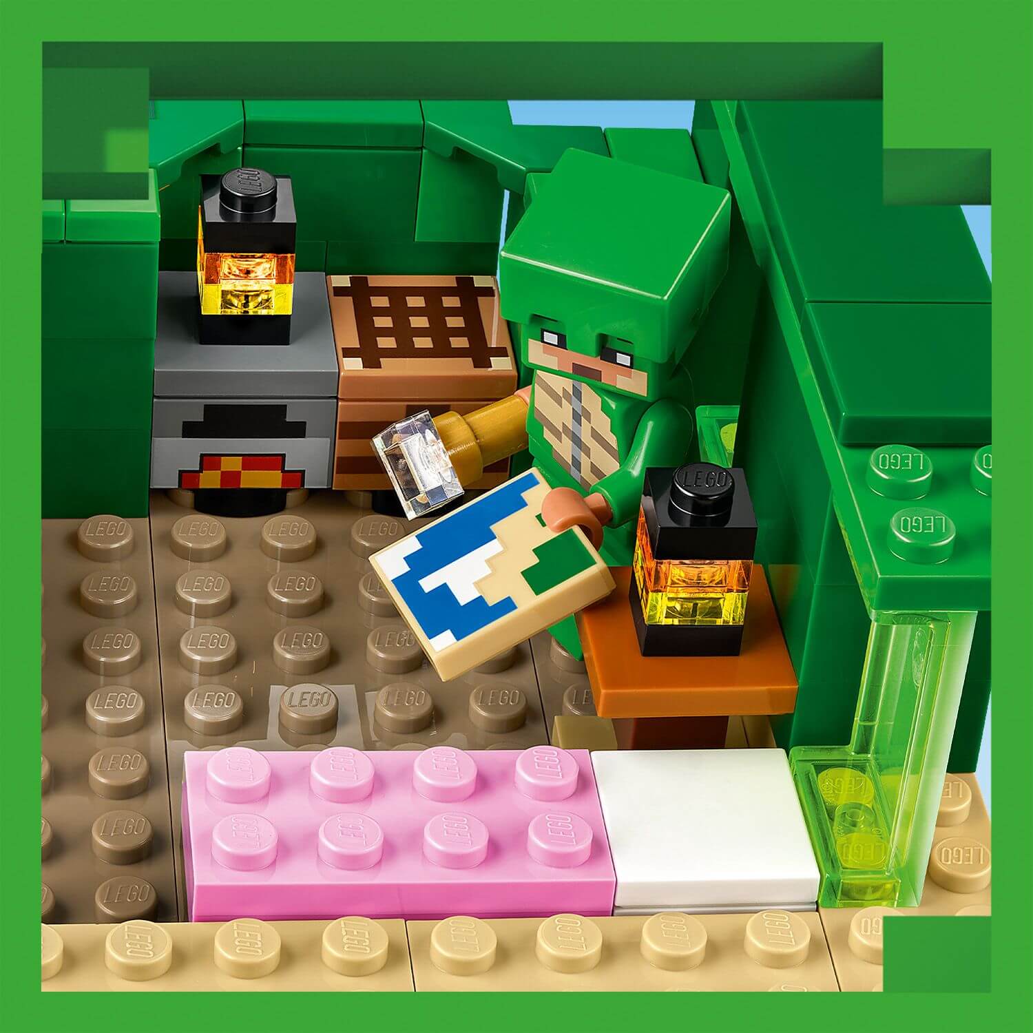 Lego Minecraft 21254 The Turtle Beach House Playset for Ages 8 and Up Curious Minds