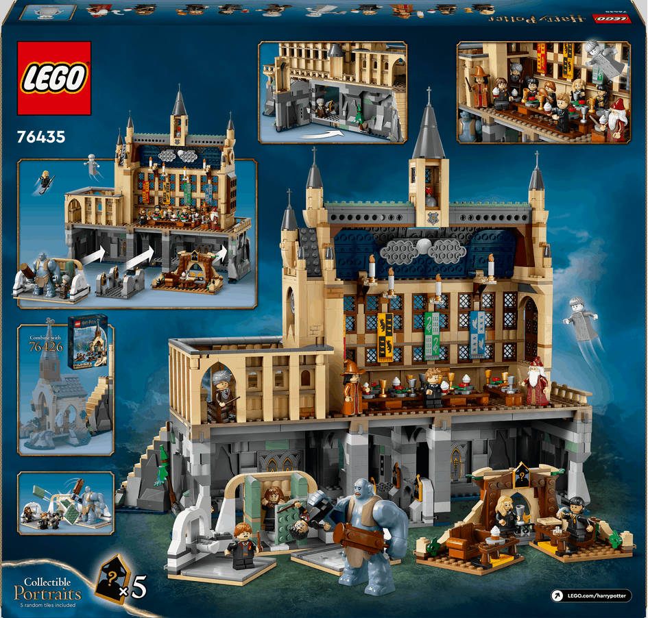Lego Harry Potter 76435 Hogwarts Castle: The Great Hall for Ages 10+ Curious Minds