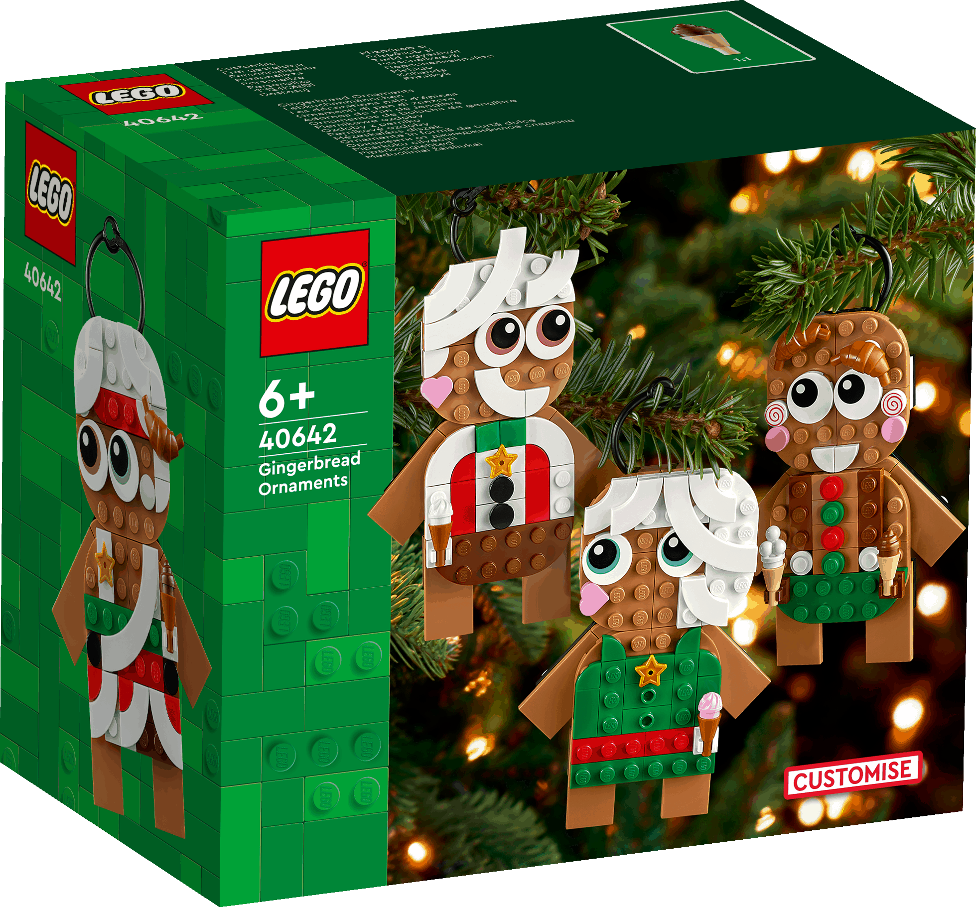 Lego Christmas 40642 Gingerbread Ornaments Seasonal Playset for Age 6+ Curious Minds