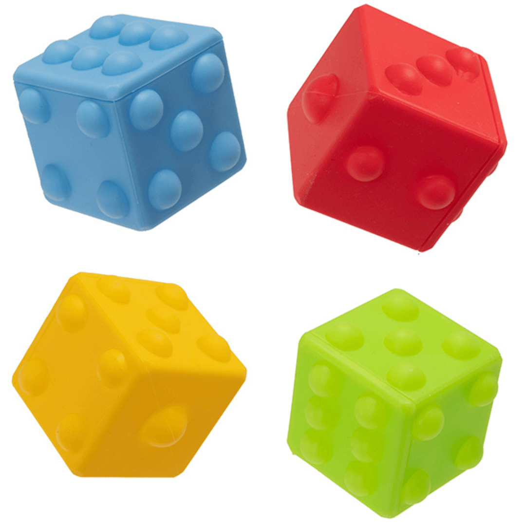 Children's Colourful Sensory Pop Cube Fidget Toy Assorted (single) Curious Minds