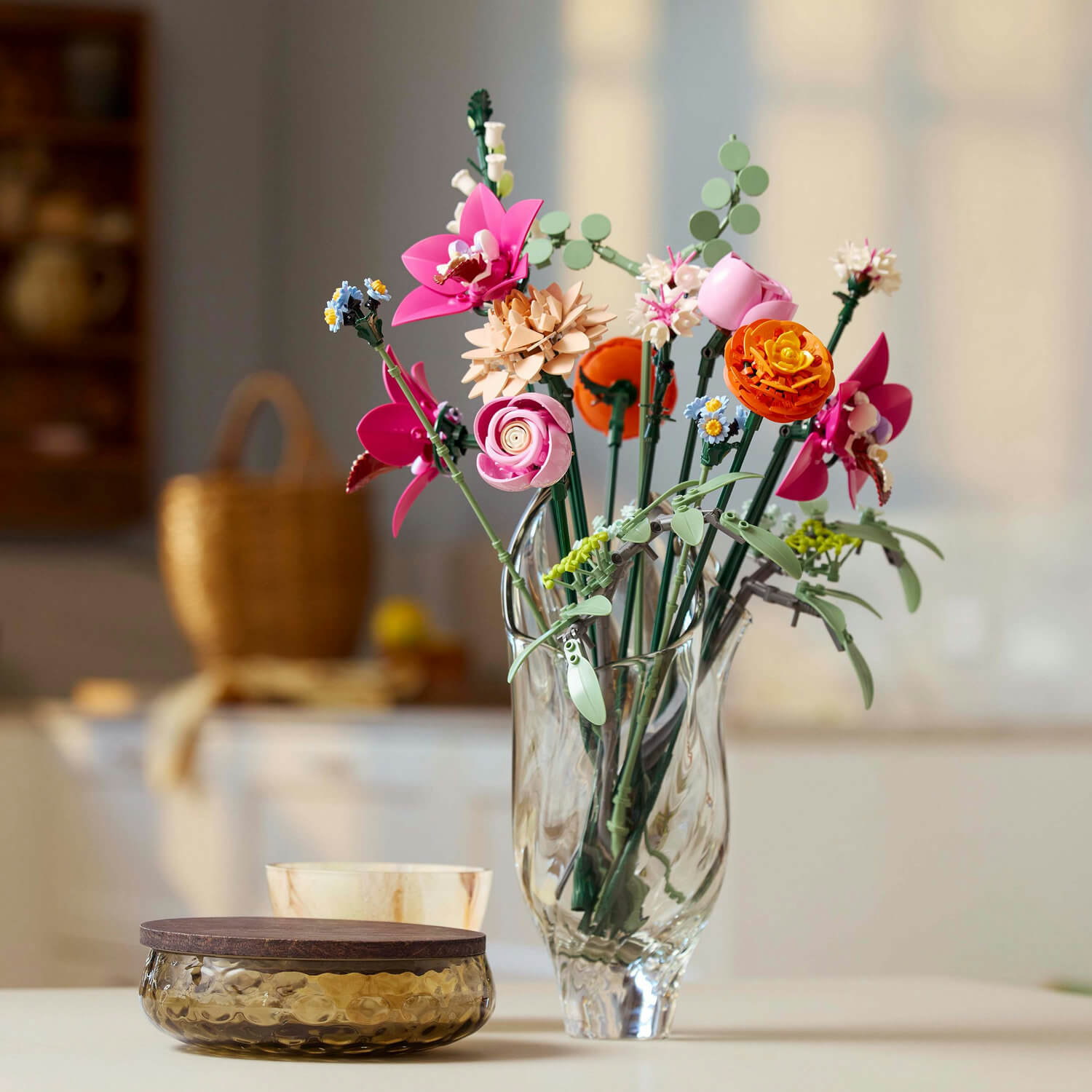 Lego Botanicals 10342 Pretty Pink Flower Bouquet for Adults Ages 18+ Curious Minds