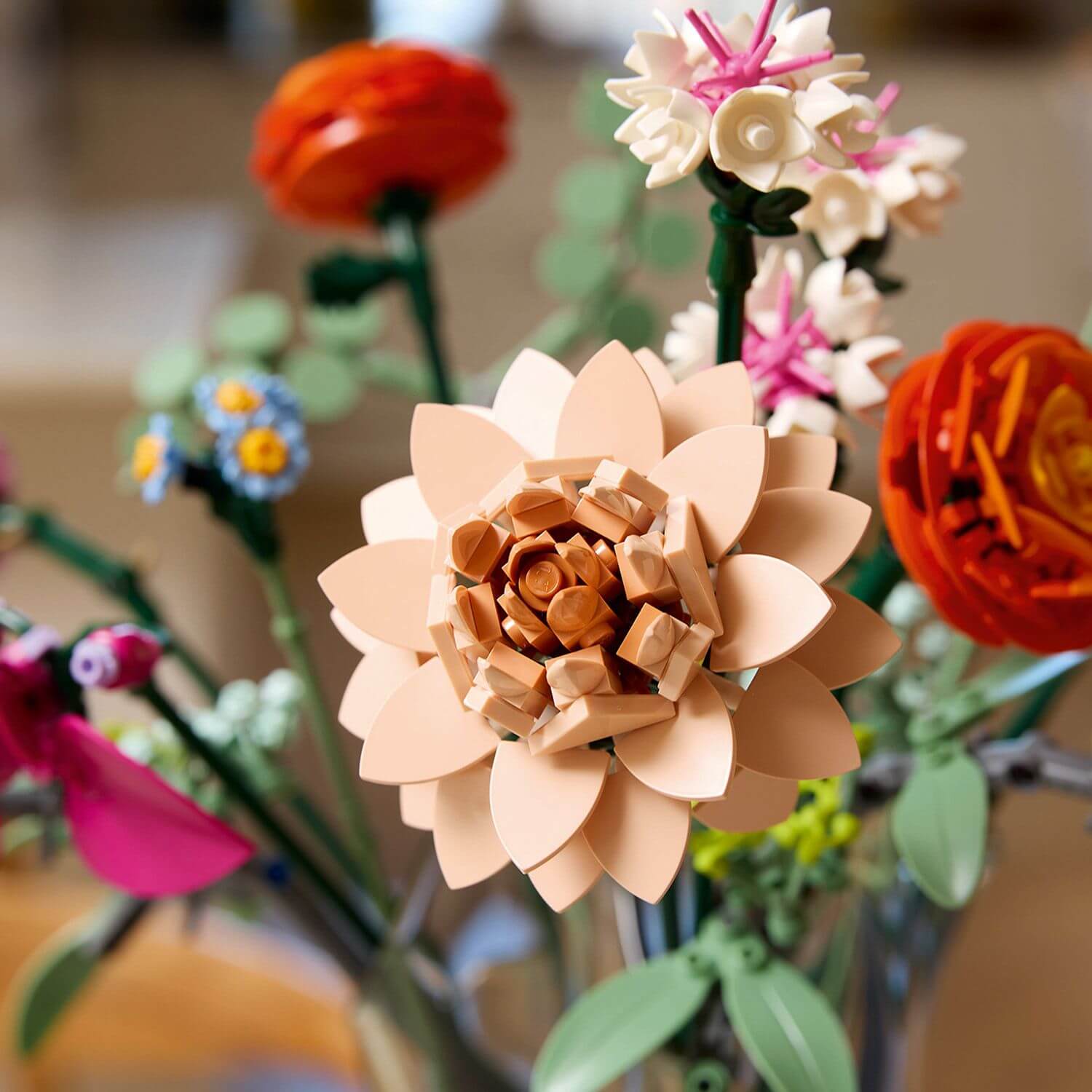 Lego Botanicals 10342 Pretty Pink Flower Bouquet for Adults Ages 18+ Curious Minds