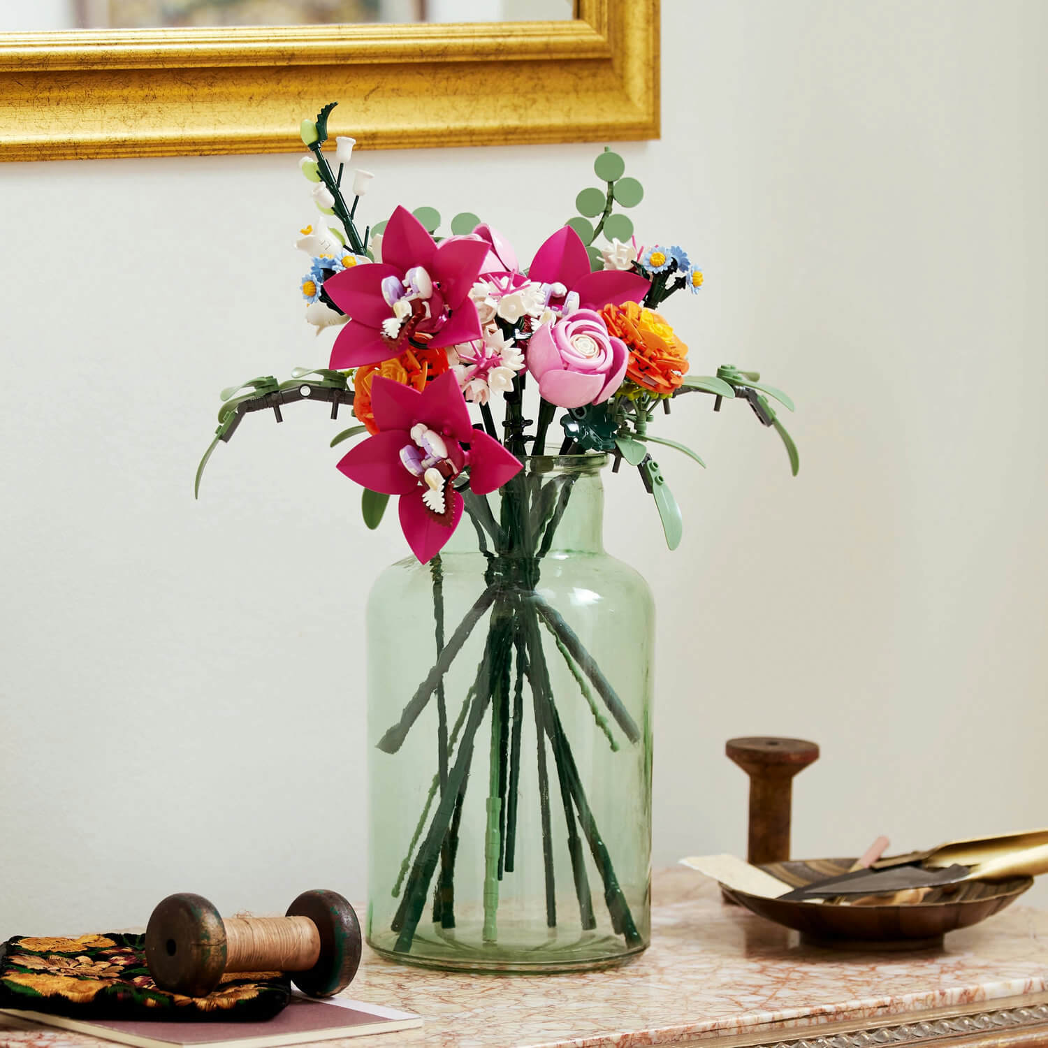 Lego Botanicals 10342 Pretty Pink Flower Bouquet for Adults Ages 18+ Curious Minds