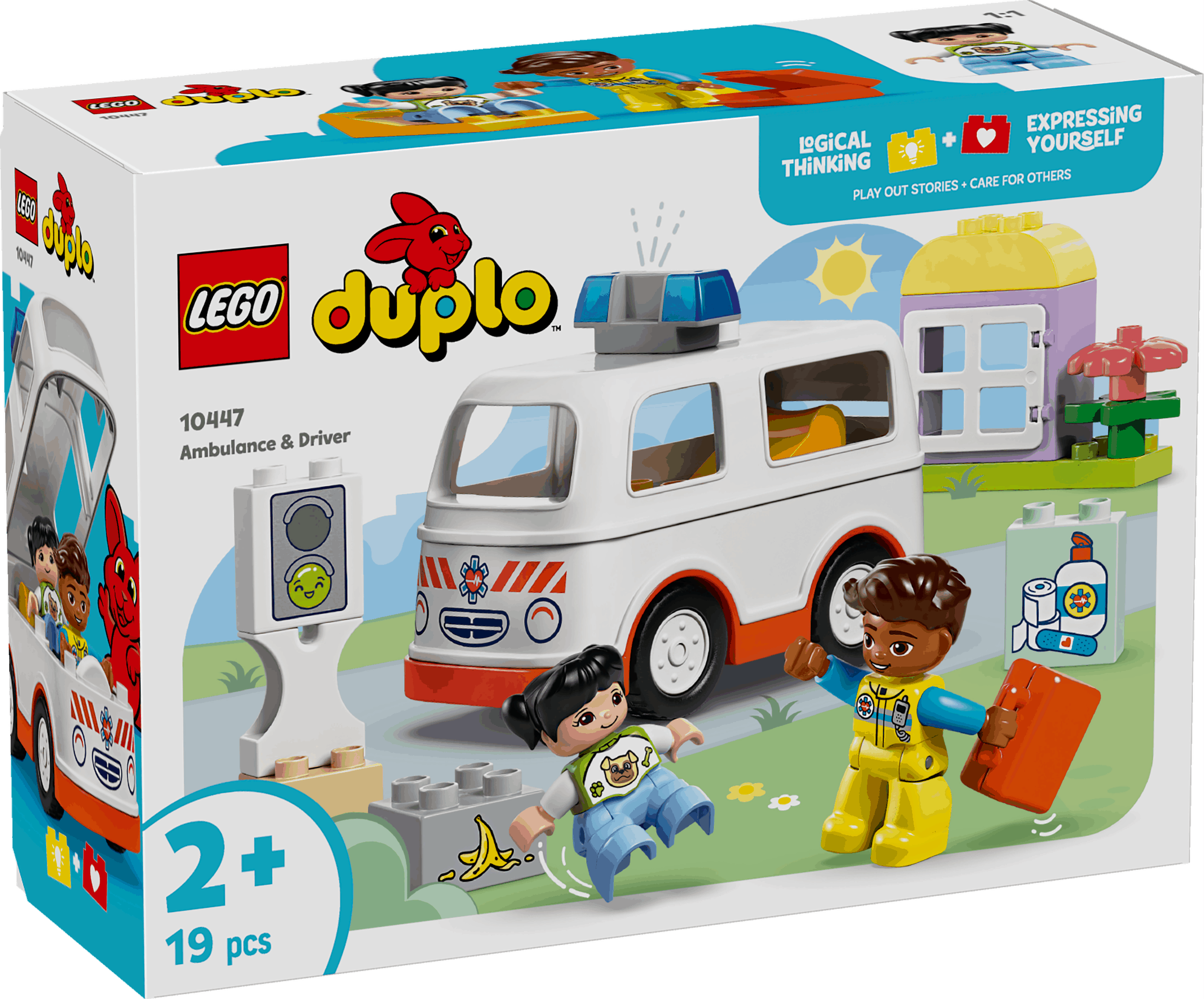 Lego Duplo 10447 Ambulance & Driver Playset for Toddlers Ages 2 and Up Curious Minds