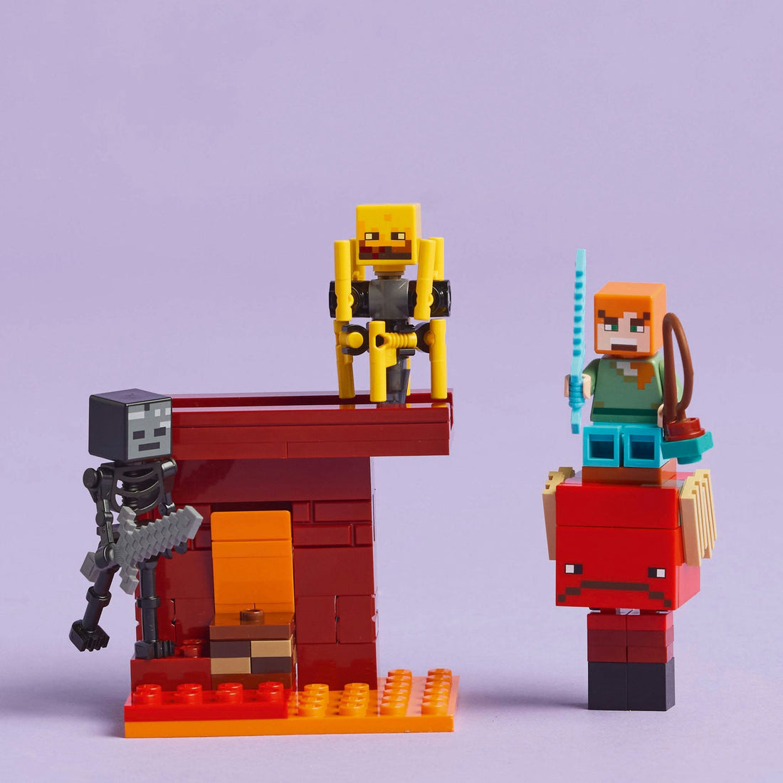 Lego Minecraft 21266 The Nether Lava Battle Playset for Ages 6 and Up ...