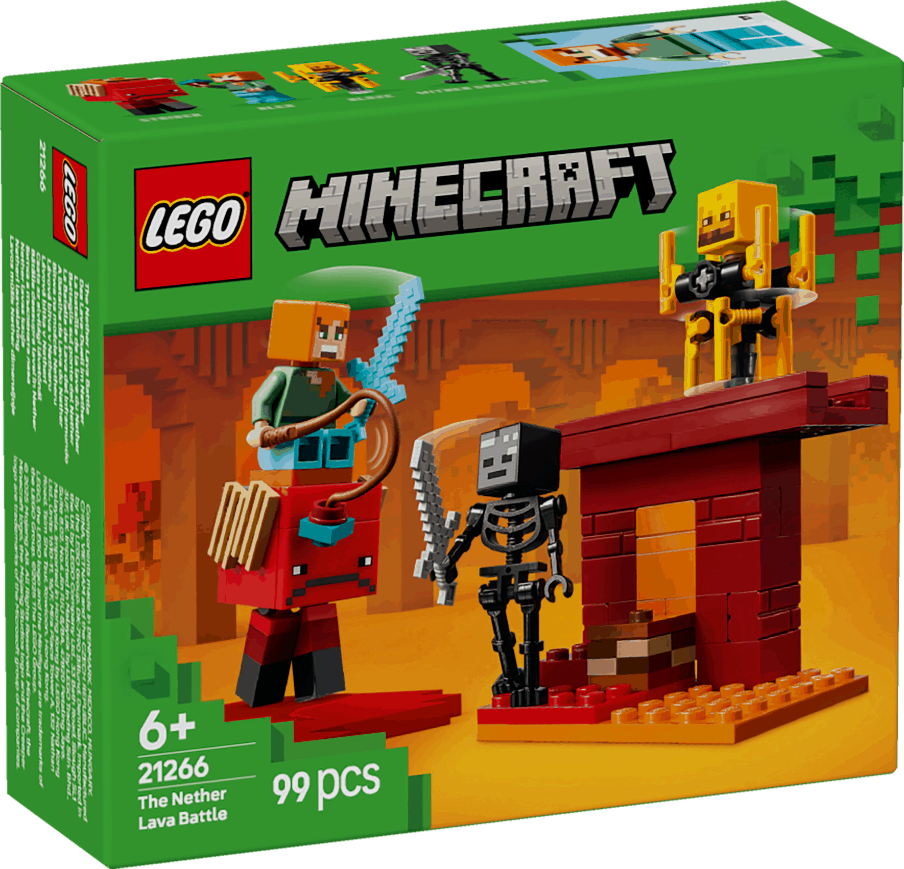 Lego Minecraft 21266 The Nether Lava Battle Playset for Ages 6 and Up Curious Minds