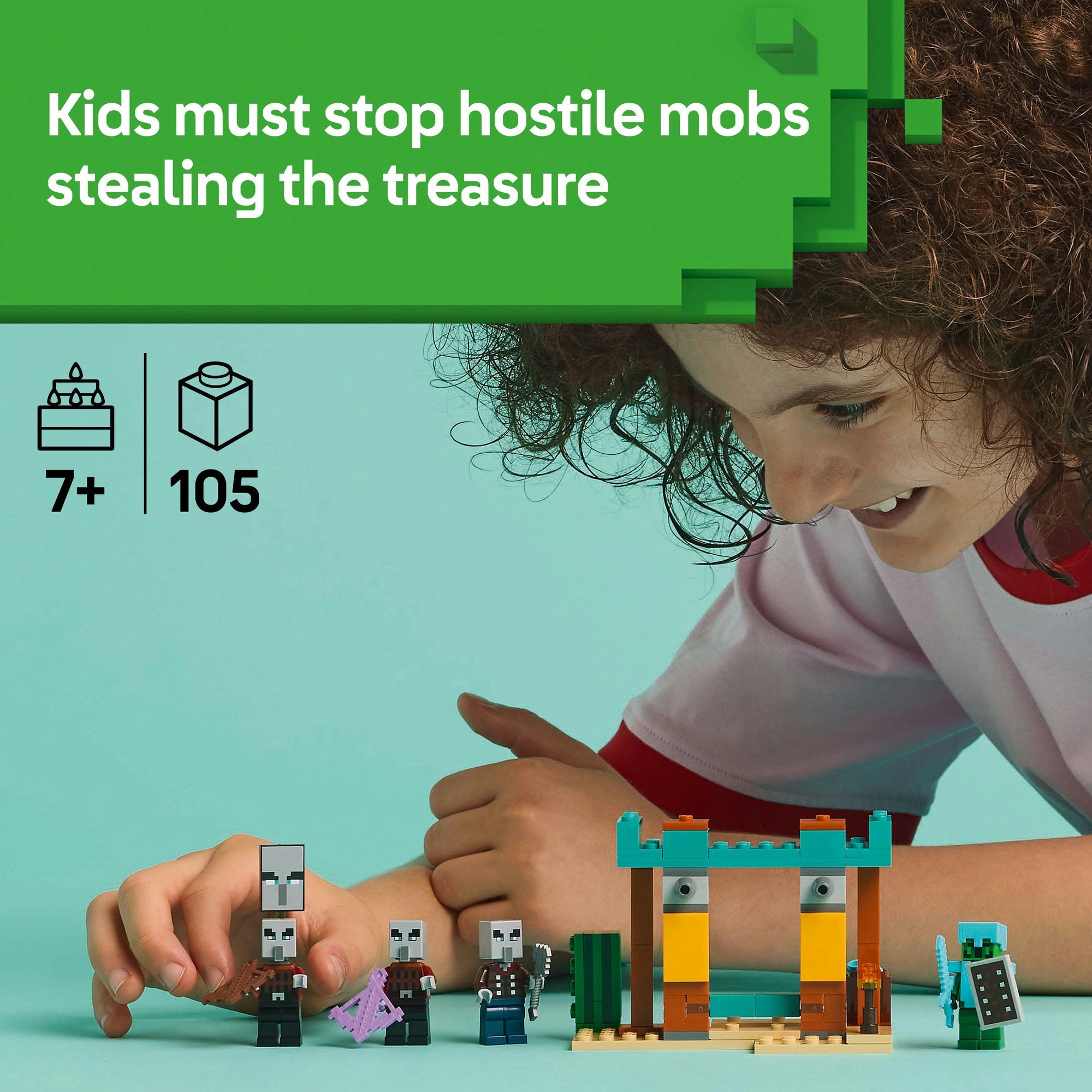 Lego Minecraft 21267 The Illager Desert Patrol Playset for Ages 7 & Up Curious Minds