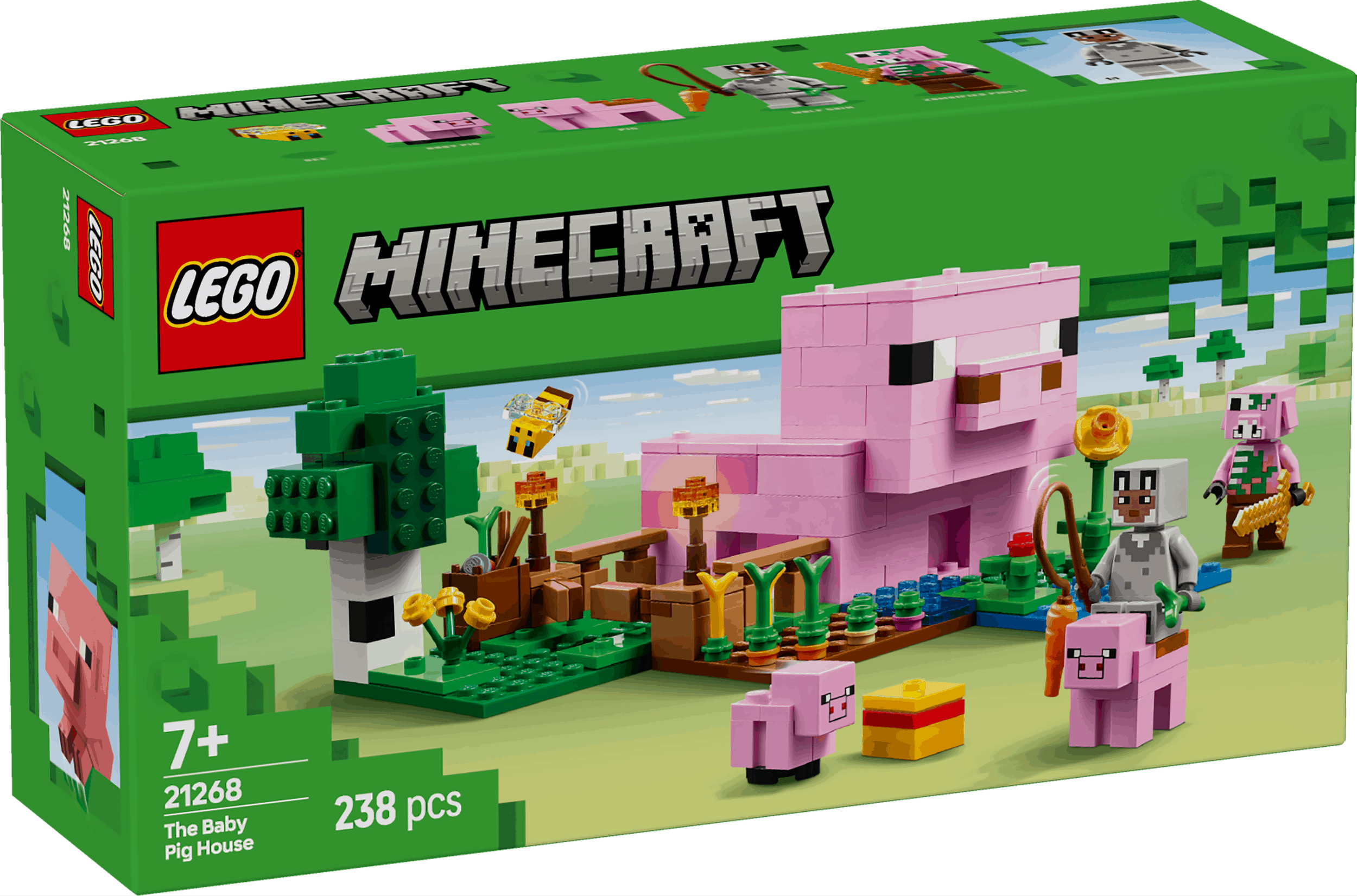 Lego Minecraft 21268 The Baby Pig House Toy Playset for Ages 7 and Up Curious Minds