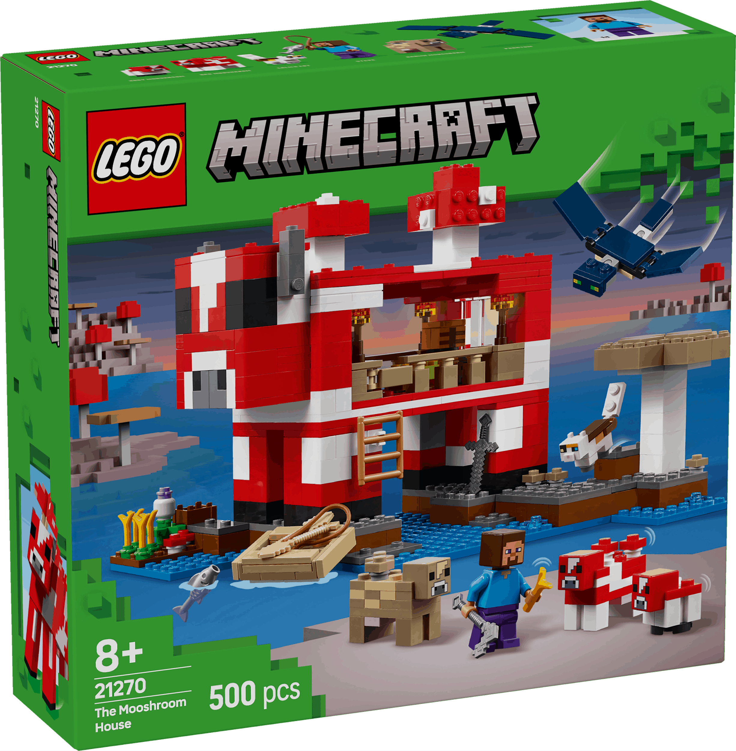Lego Minecraft 21270 The Mooshroom House Toy Playset for Ages 8 and Up Curious Minds