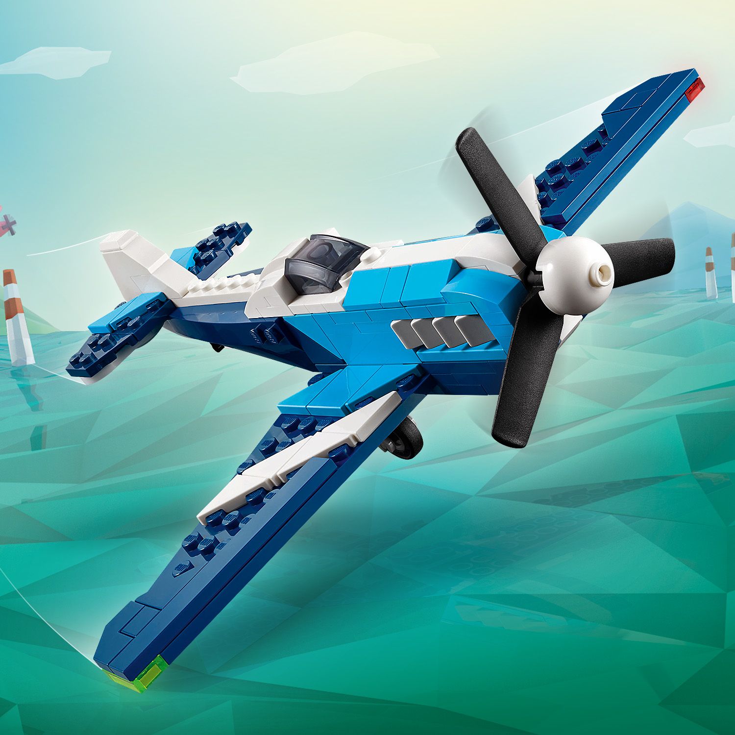 Lego Creator 3 in 1 31160 Aircraft: Race Plane Playset for Ages 7 & Up Curious Minds