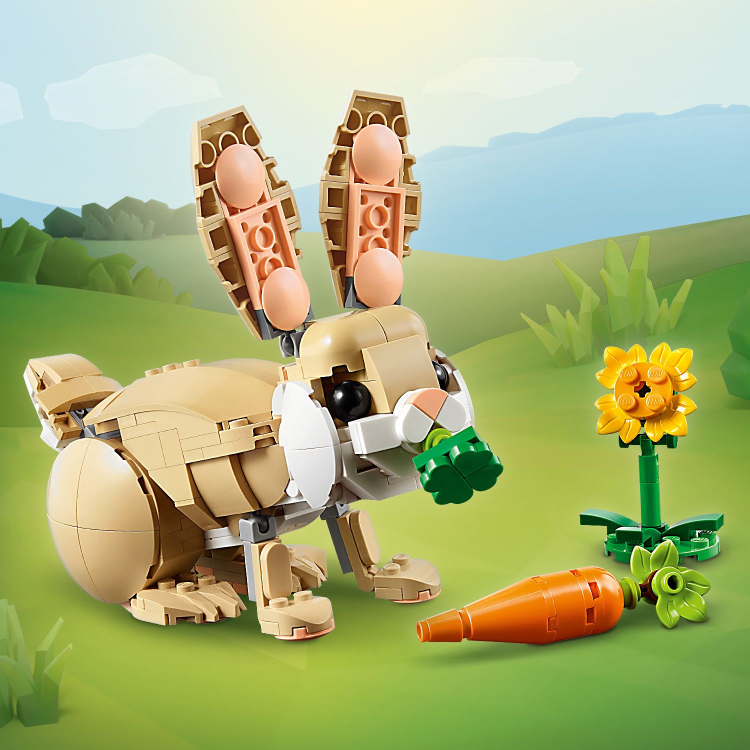 Lego Creator 3 in 1 31162 Cute Bunny Rebuildable Toy for Ages 8 and Up Curious Minds