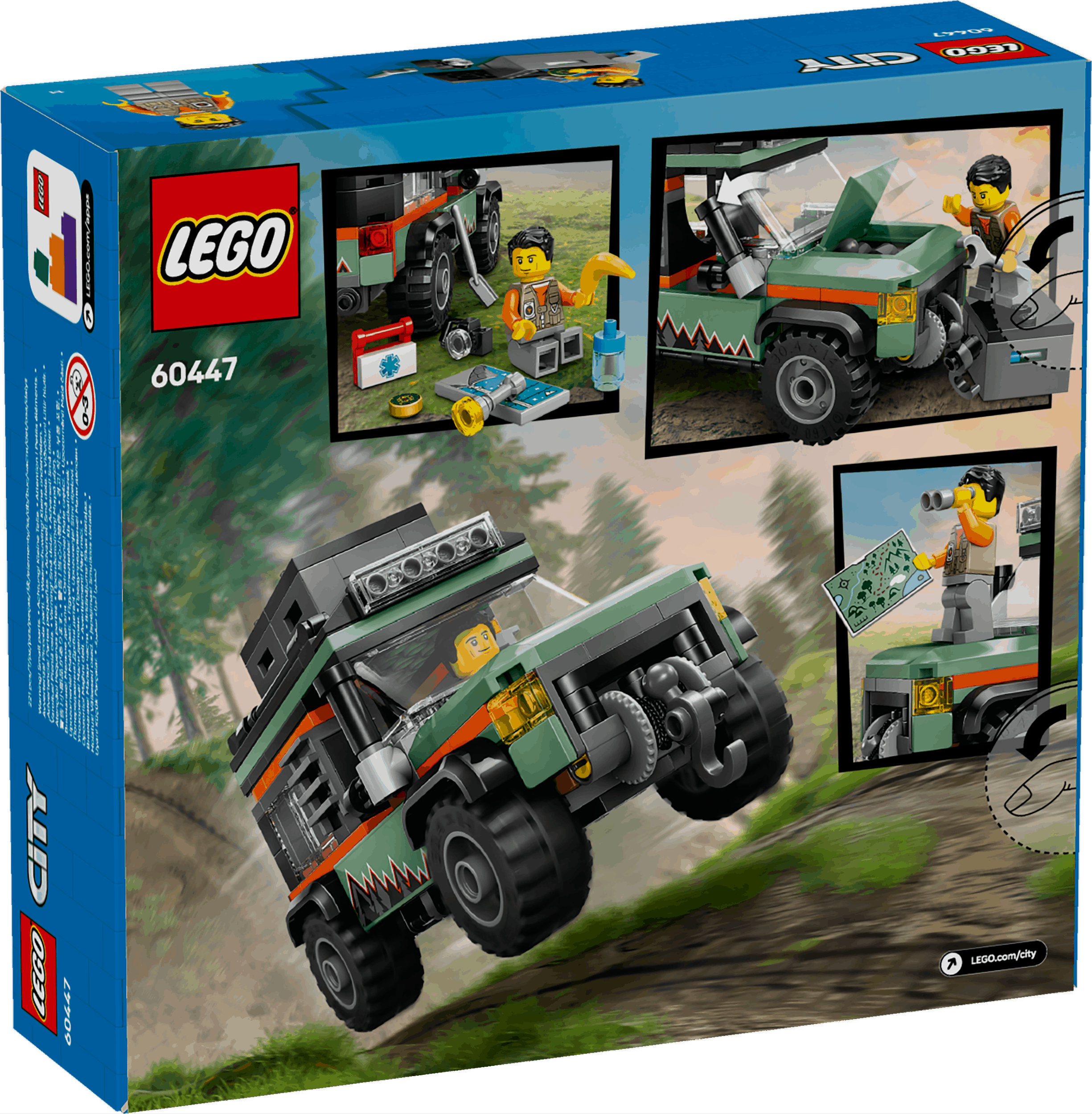 Lego City 60447 Off-Road 4x4 Mountain Truck Playset for Ages 6 and Up Curious Minds