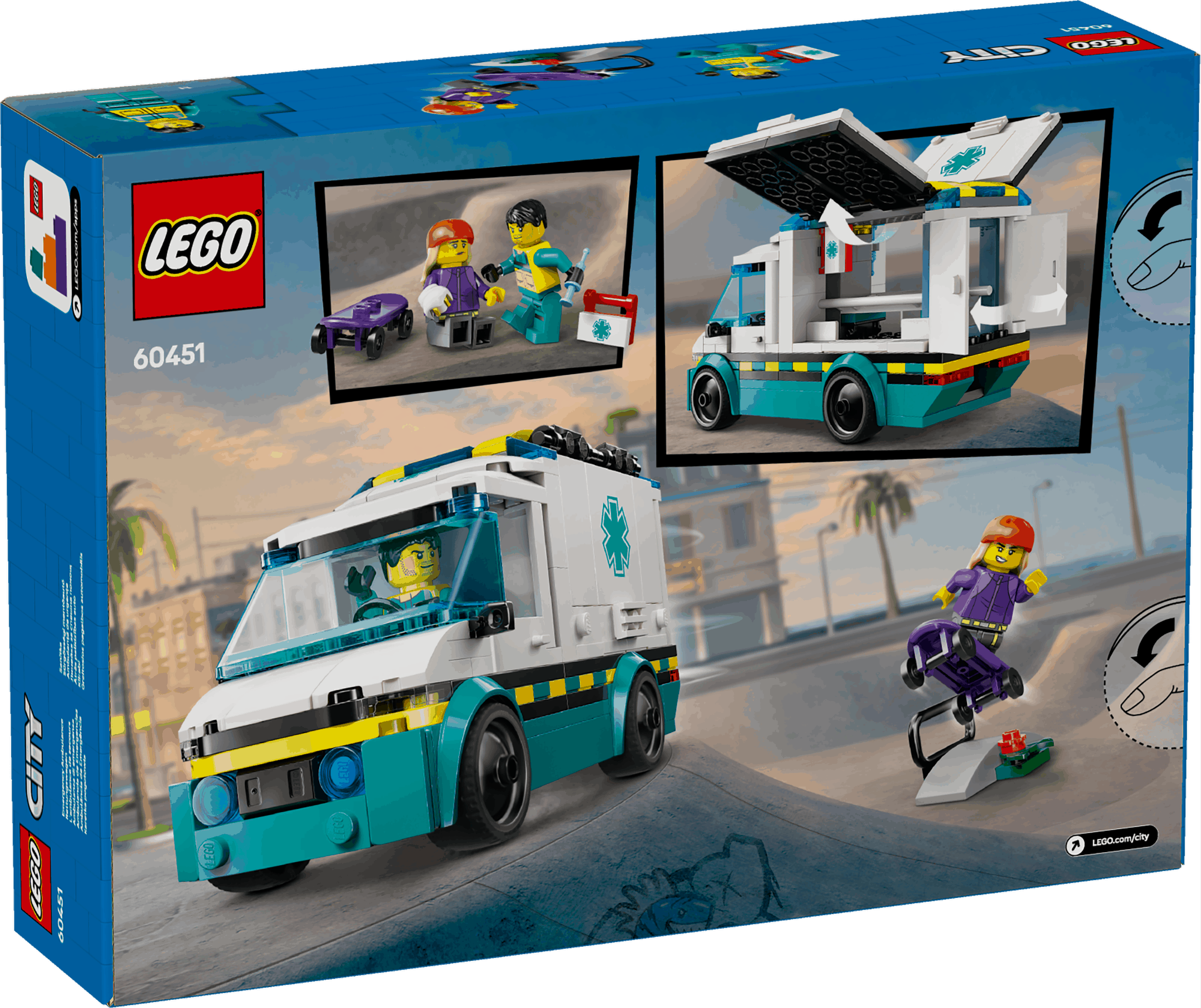 Lego City 60451 Emergency Ambulance Playset for Ages 5 and Up Curious Minds