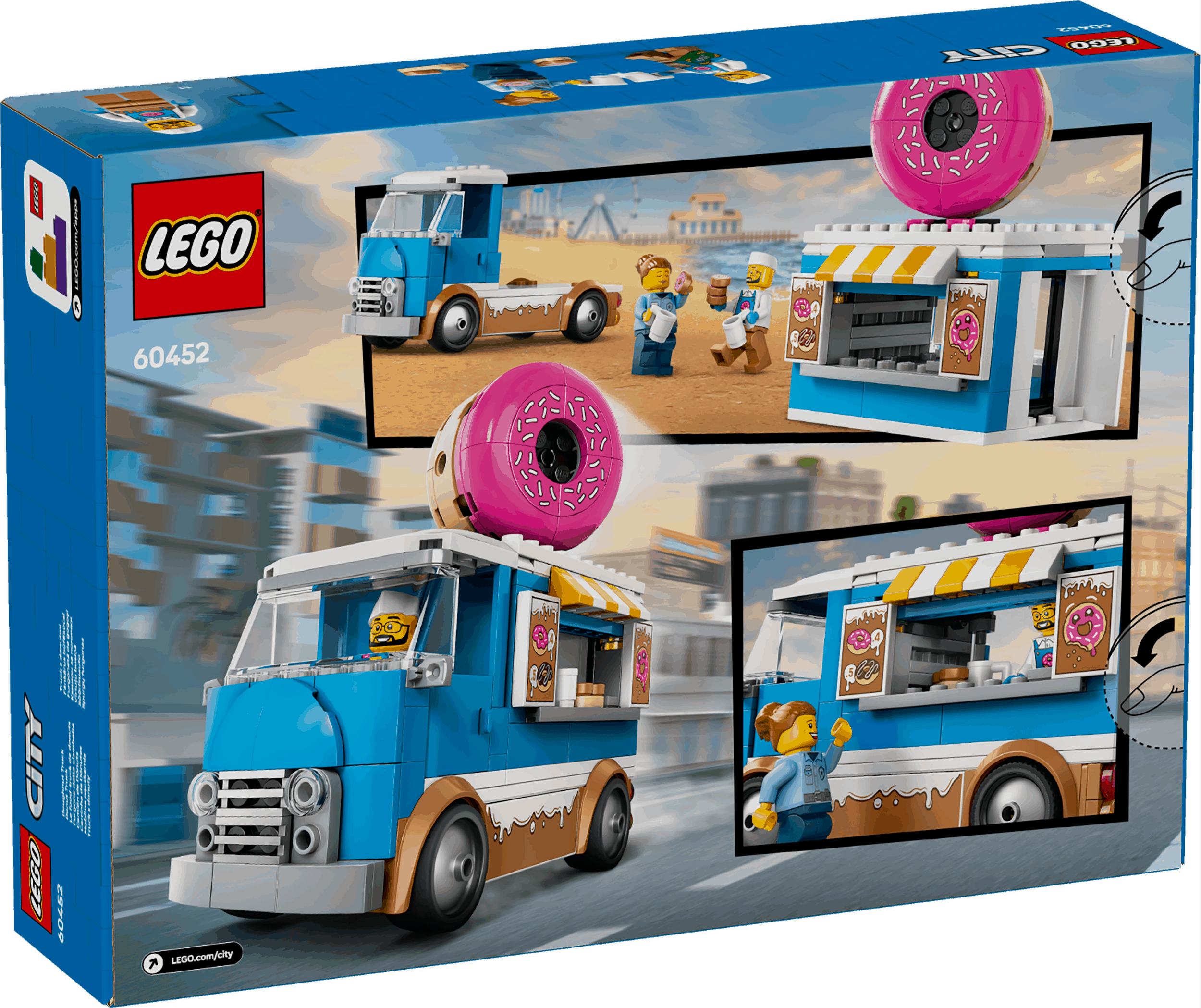 Lego City 60452 Doughnut Truck Buildable Toy Playset for Ages 5 and Up Curious Minds
