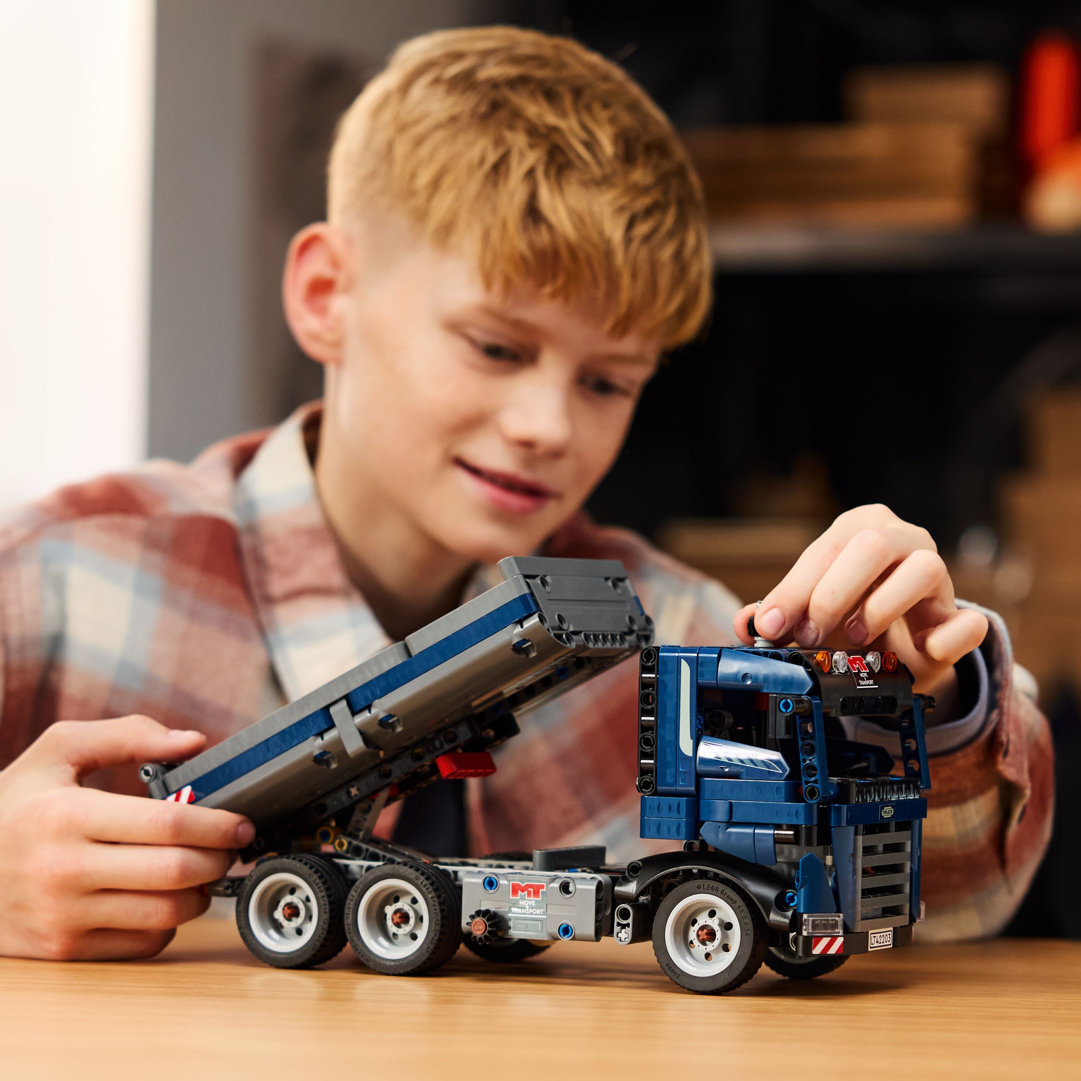 Lego Technic 42203 Tipping Dump Truck Toy Model Set for Ages 9 and Up Curious Minds