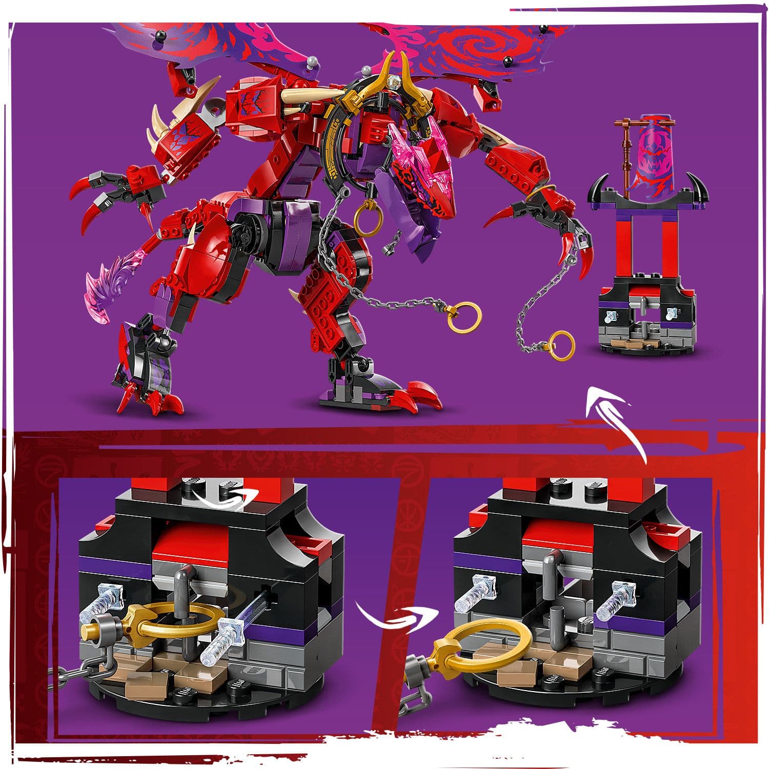 Lego Ninjago 71832 Thunderfang Dragon of Chaos Toy for Ages 8 and Up Curious Minds