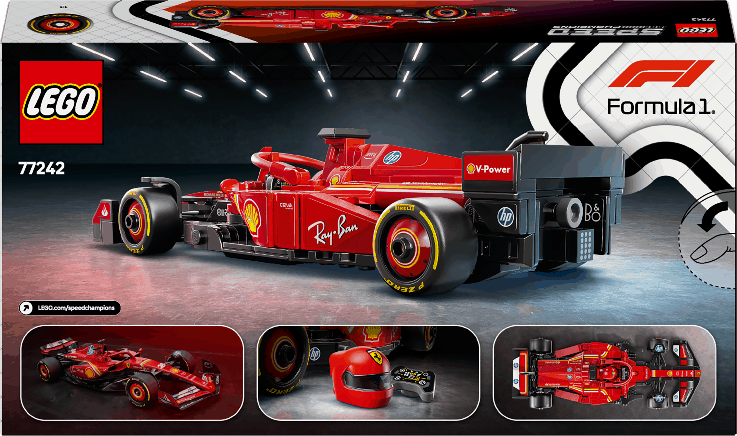 Lego Speed Champions 77242 Ferrari SF-24 F1 Race Car for Ages 10 & Up Curious Minds