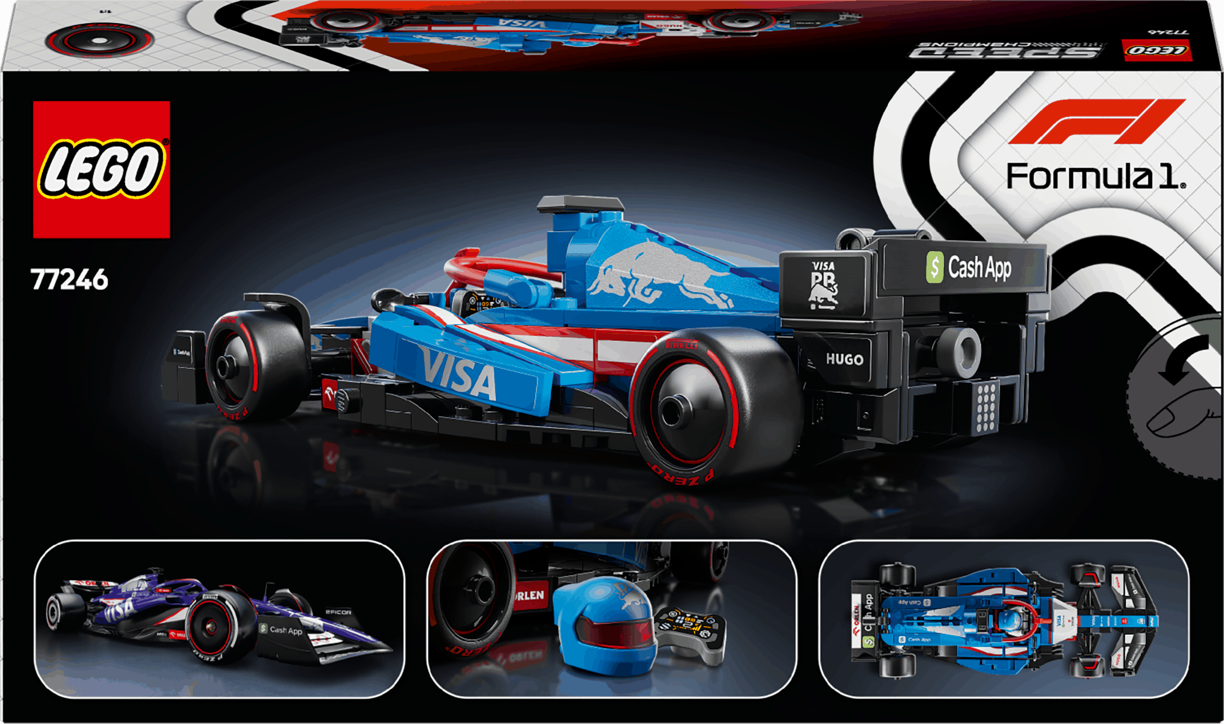 Lego Speed Champions 77246 Visa Cash App RB VCARB 01 F1 Race Car 18+ Curious Minds