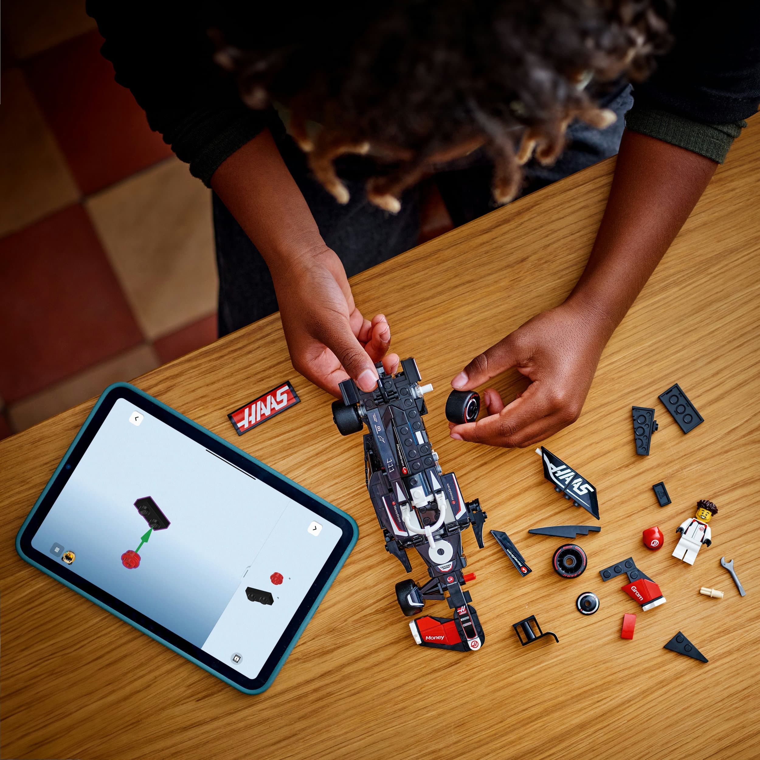 Lego Speed Champions 77250 MoneyGram Haas F1 Team VF-24 Race Car 10+ Curious Minds