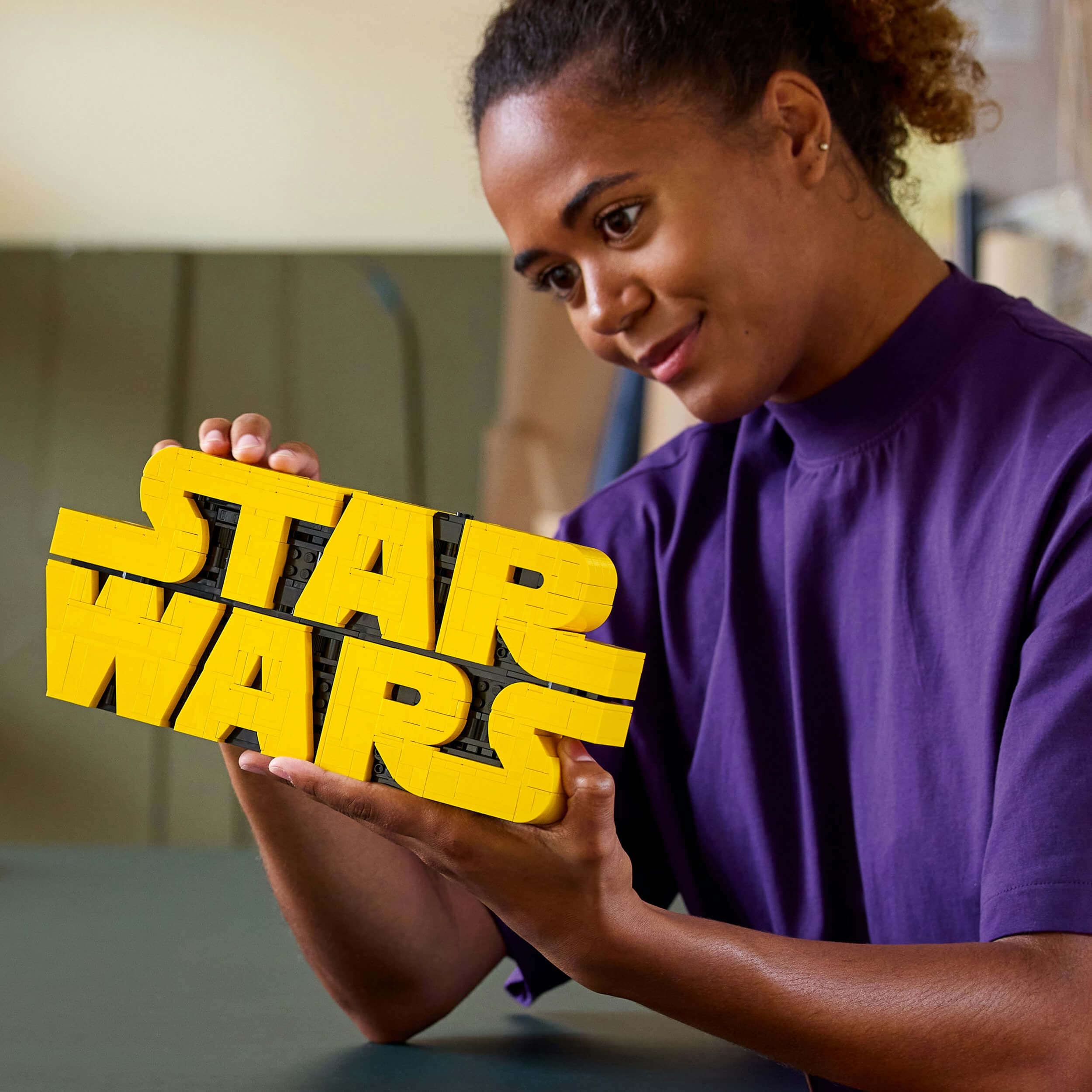 Lego Star Wars 75407 Brick-Built Star Wars Logo for Adults Ages 18+ Curious Minds