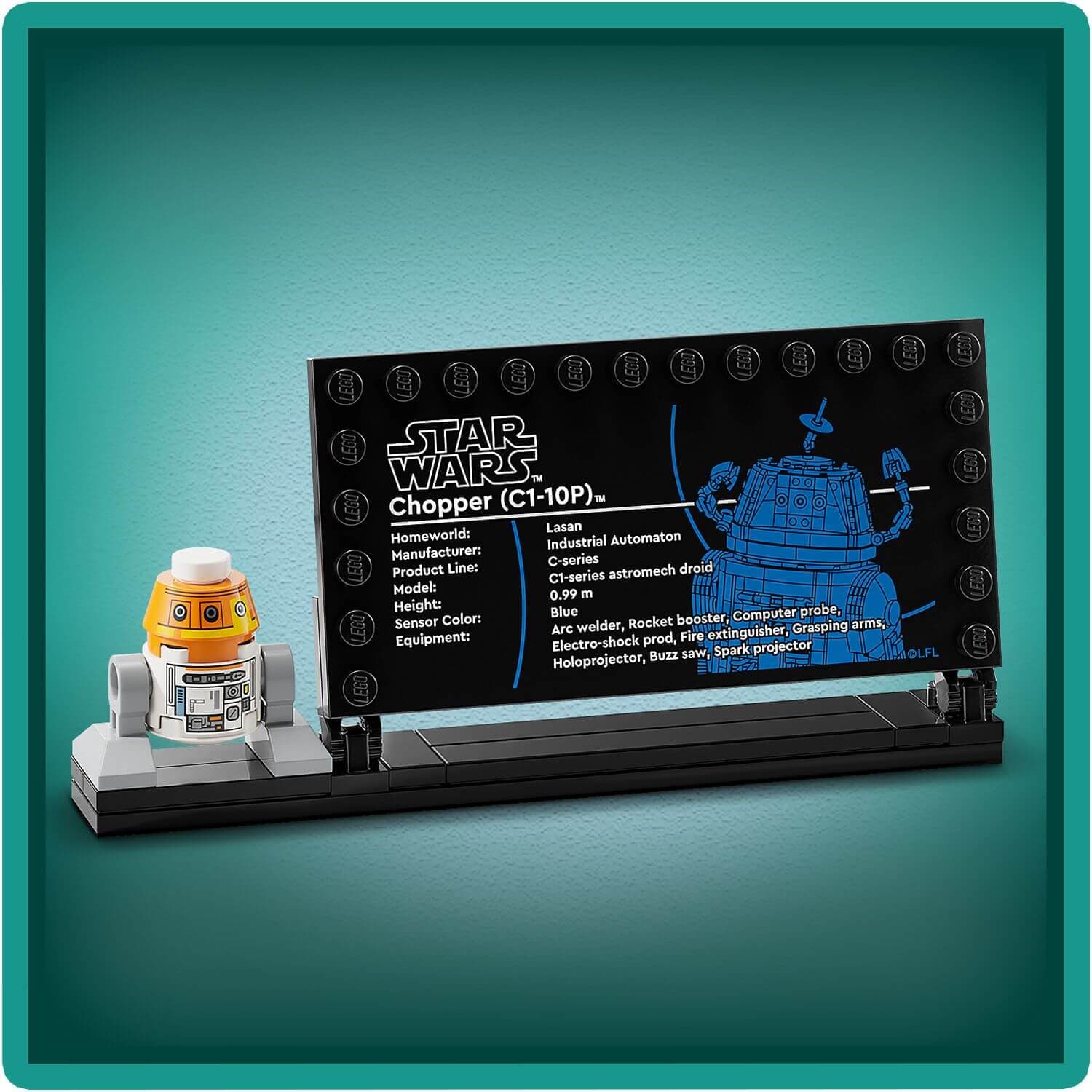 Lego Star Wars 75416 Chopper (C1-10P) Astromech Droid for Ages 10 & Up Curious Minds