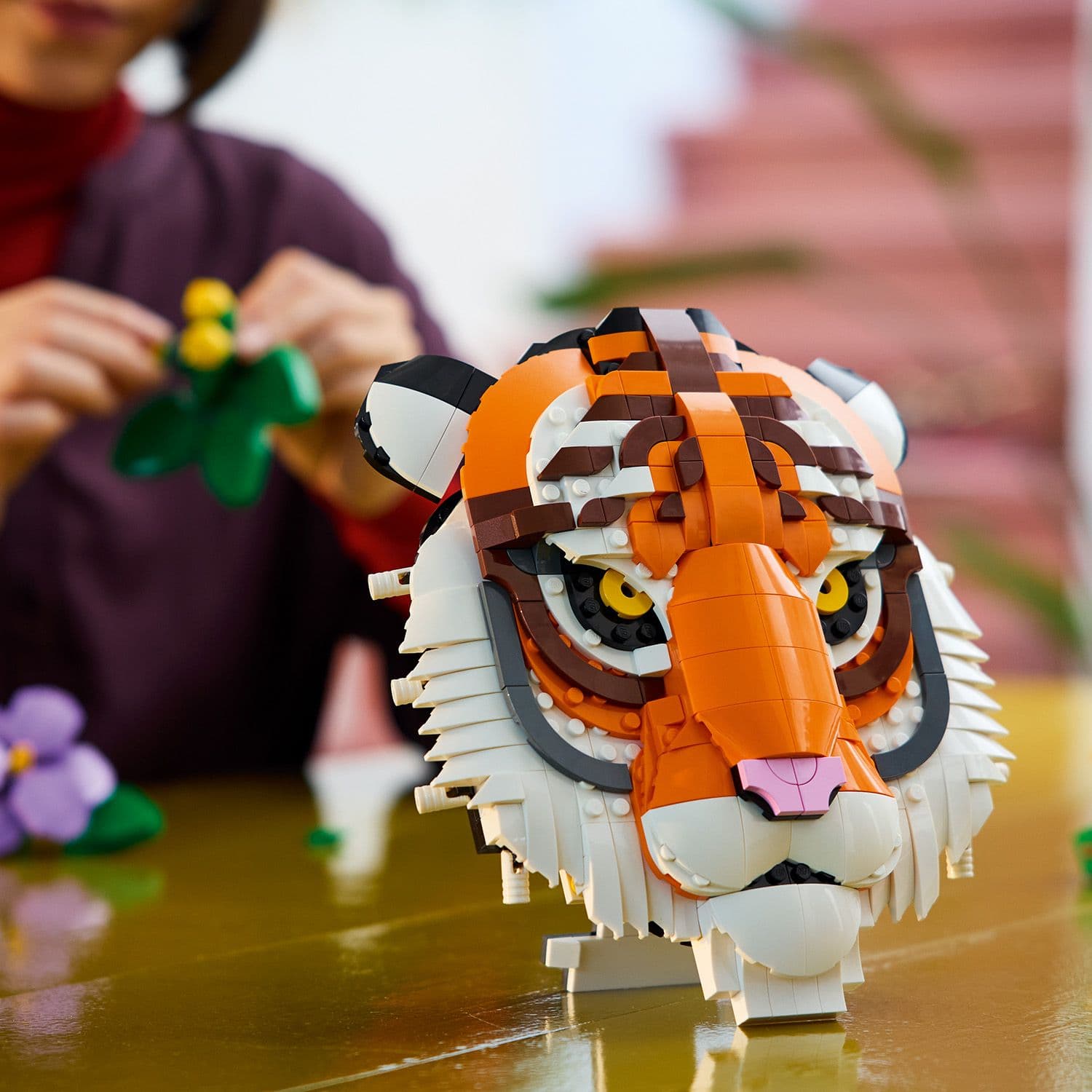 Lego Art 31217 The Fauna Collection - Tiger 3D Wall Art for Ages 18+ Curious Minds