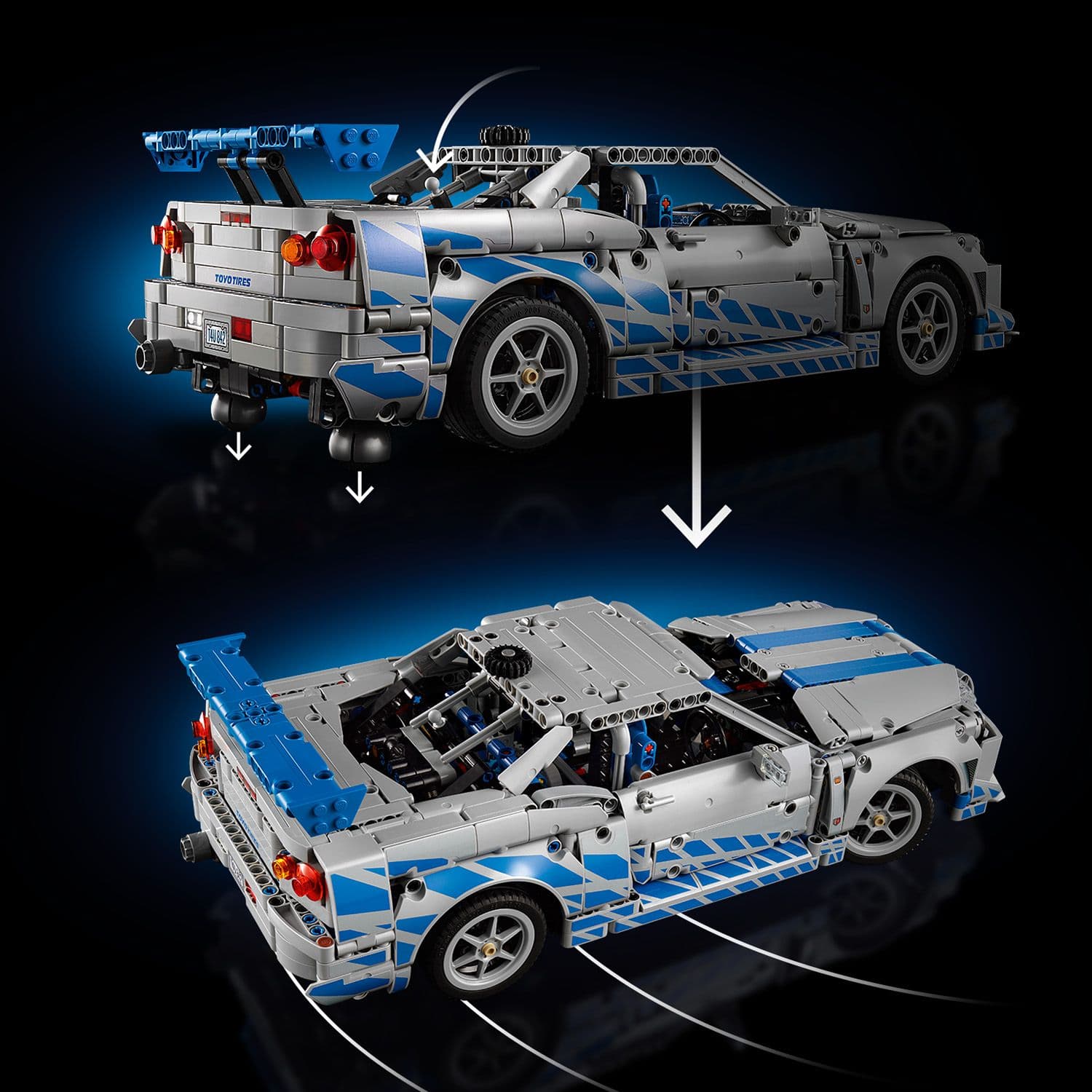 Lego Technic 42210 2 Fast 2 Furious Nissan Skyline GT-R (R34) Ages 18+ Curious Minds