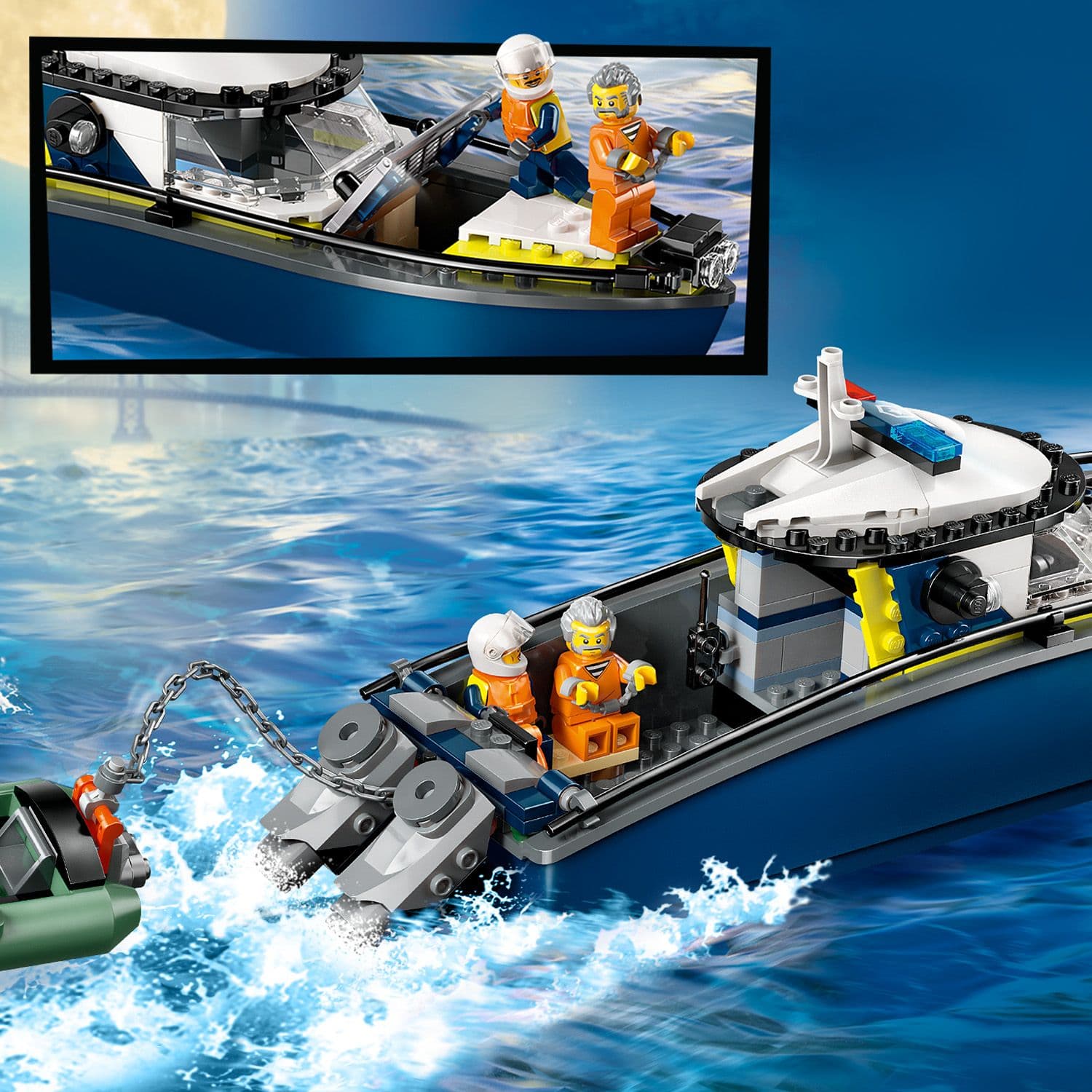 Lego City Police 60456 Police Boat Chase Toy Playset for Ages 6 and Up Curious Minds
