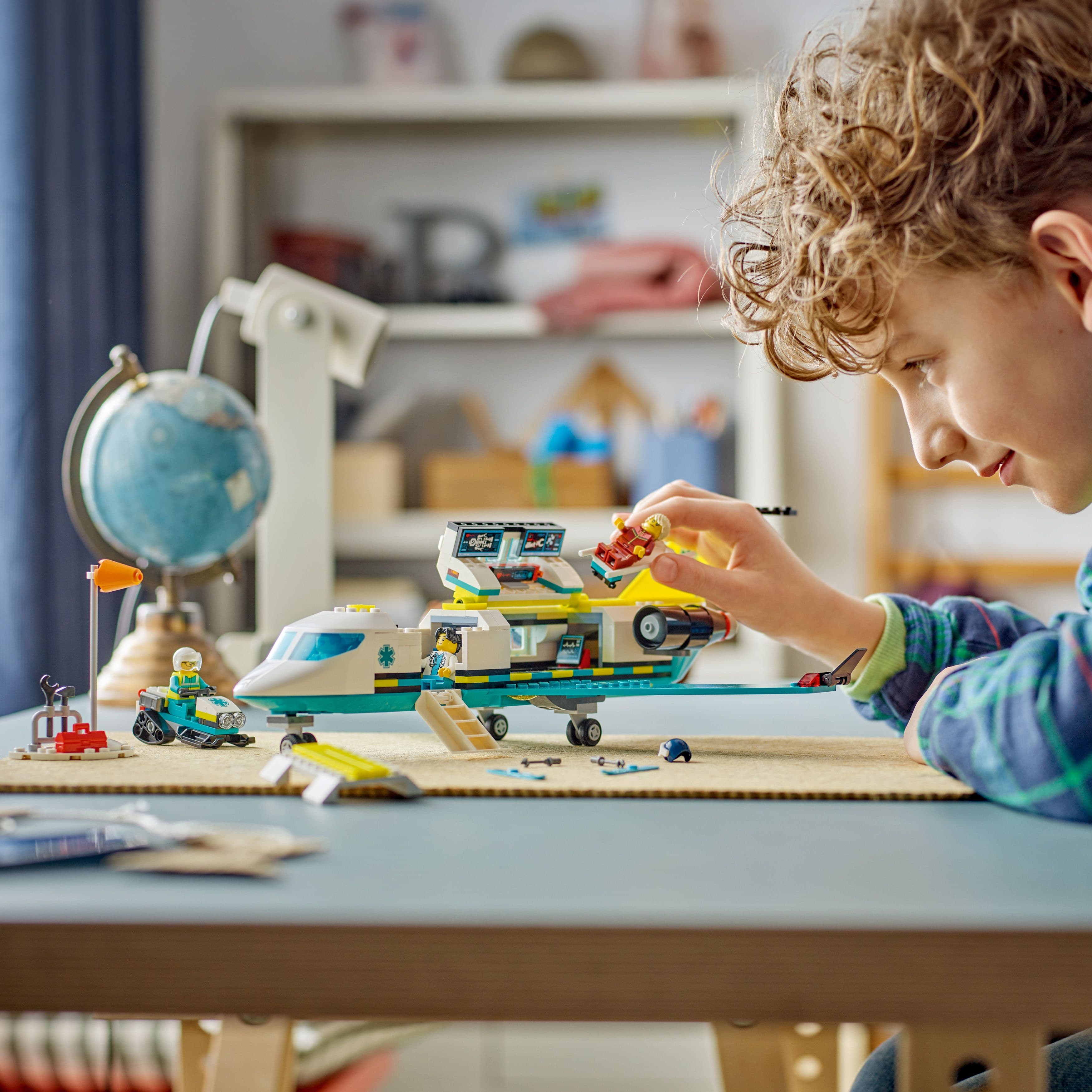 Lego City Big Vehicles 60465 Emergency Air Ambulance Plane for Ages 6+ Curious Minds