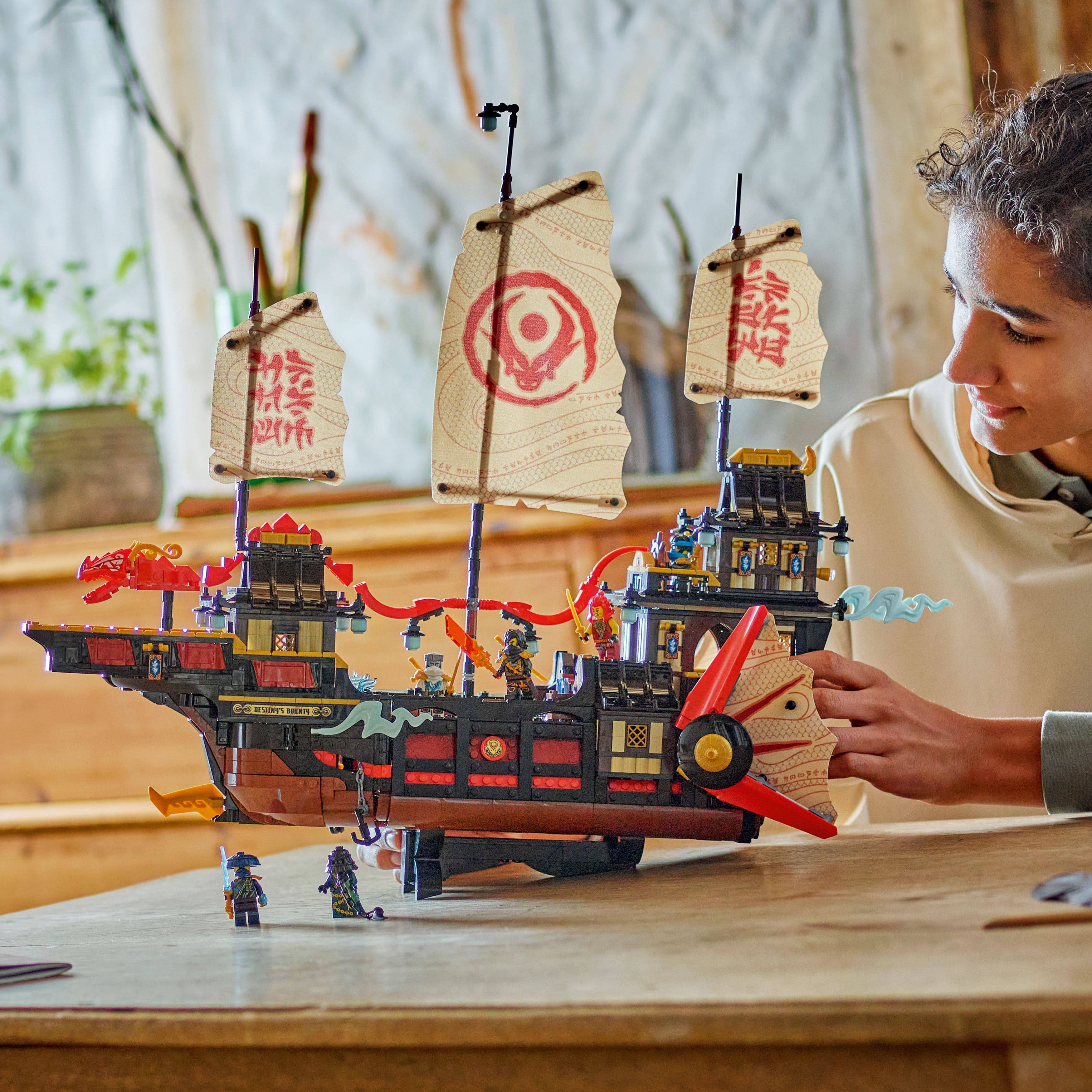 Lego Ninjago Dragons Rising 71848 The Temple Bounty for Ages 14 and Up Curious Minds