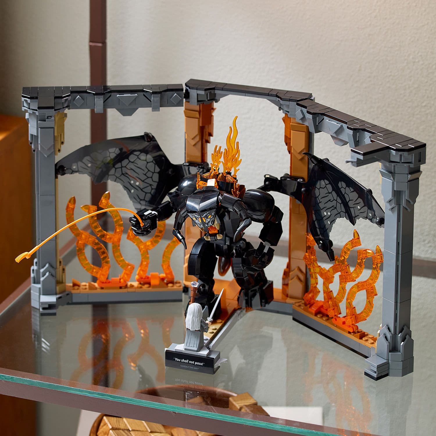 Lego Icons 10367 The Lord of the Rings: Balrog Book Nook for Ages 18+ Curious Minds