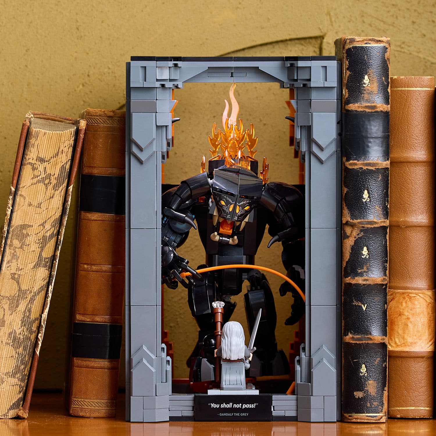 Lego Icons 10367 The Lord of the Rings: Balrog Book Nook for Ages 18+ Curious Minds