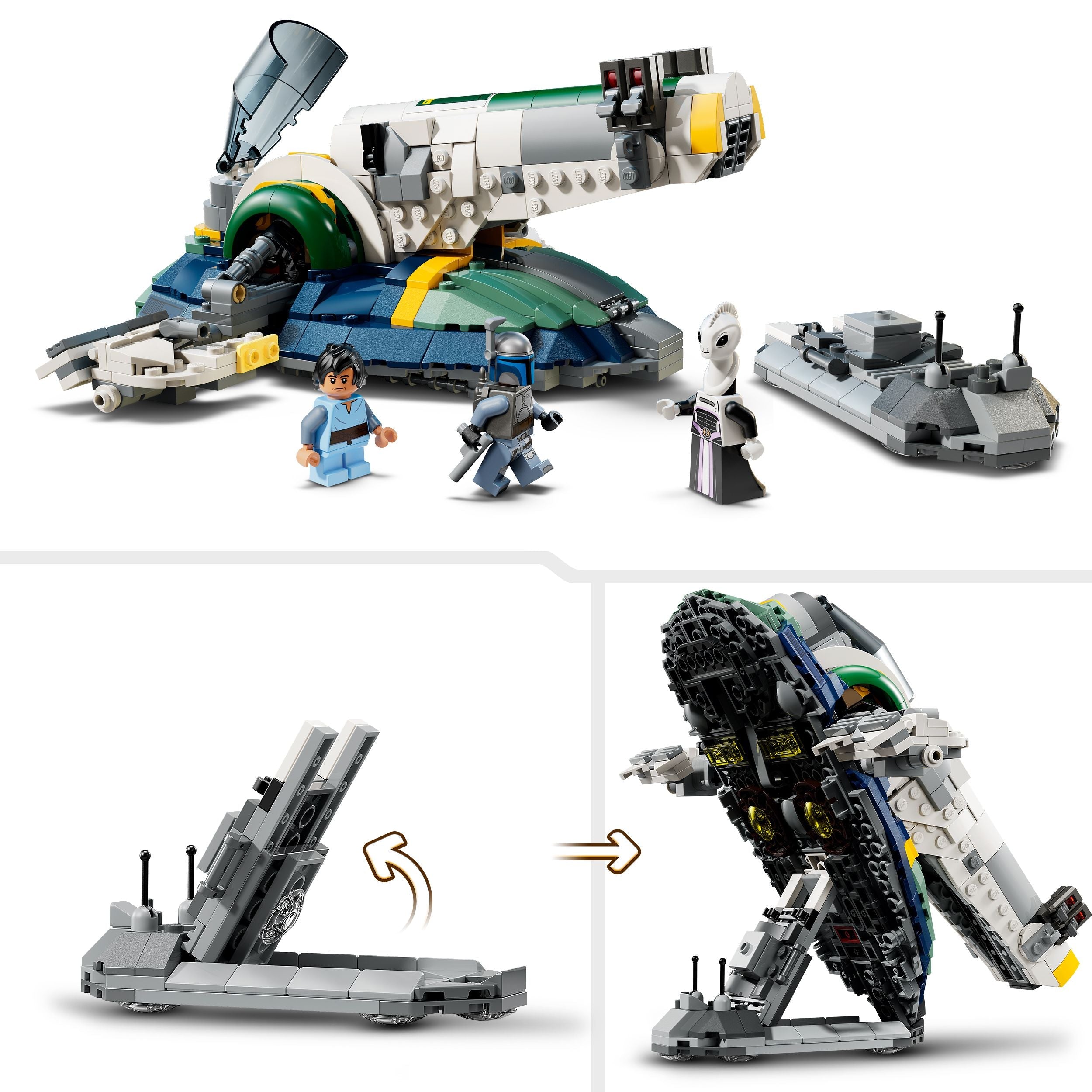 Lego Star Wars 75433 Jango Fett's Starship Buildable Playset for Ages 9+ Curious Minds