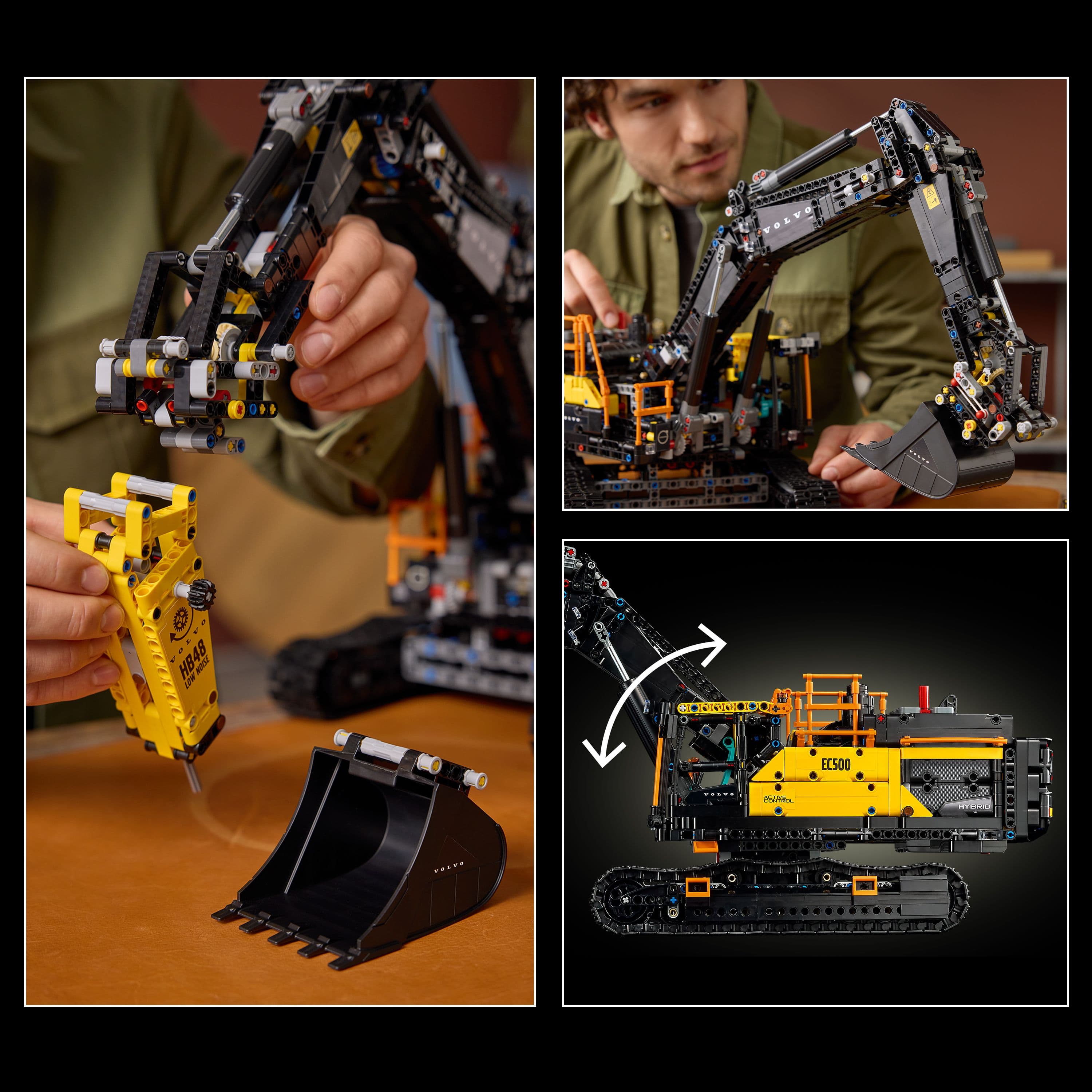 Lego Technic 42215 Volvo EC500 Hybrid Excavator for Adults Ages 18+ Curious Minds