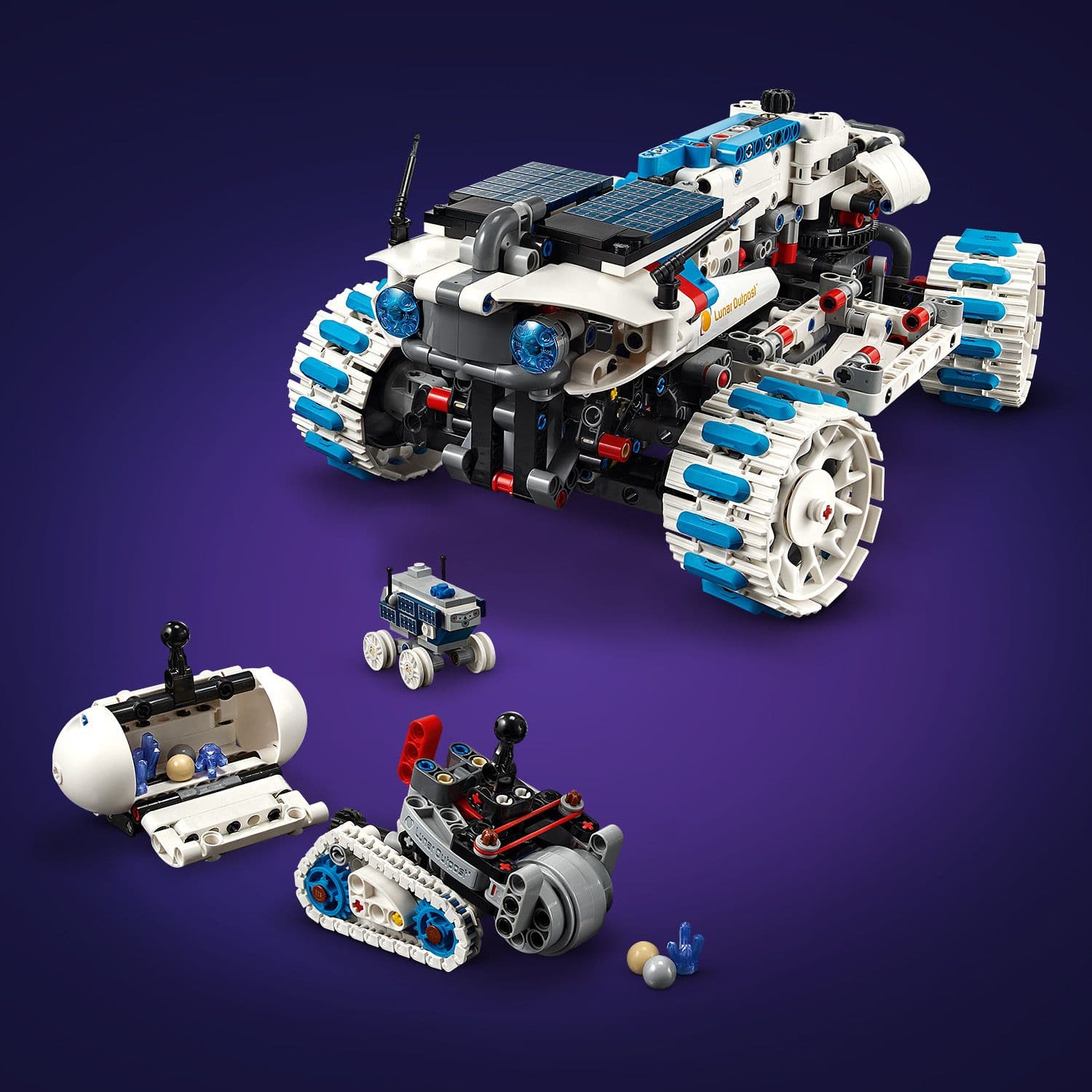 Lego Technic 42211 Lunar Outpost Moon Rover Space Vehicle for Ages 10+ Curious Minds