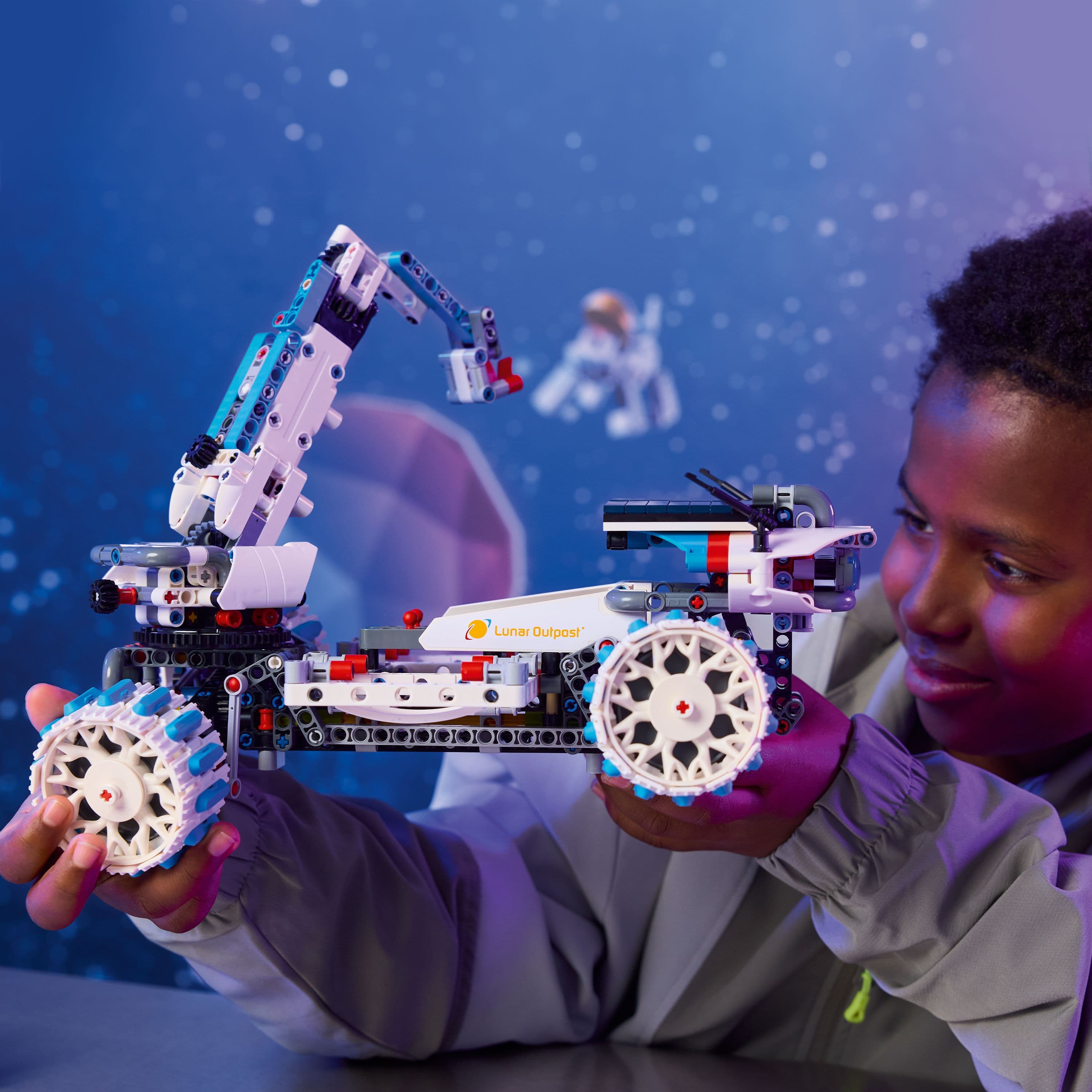 Lego Technic 42211 Lunar Outpost Moon Rover Space Vehicle for Ages 10+ Curious Minds