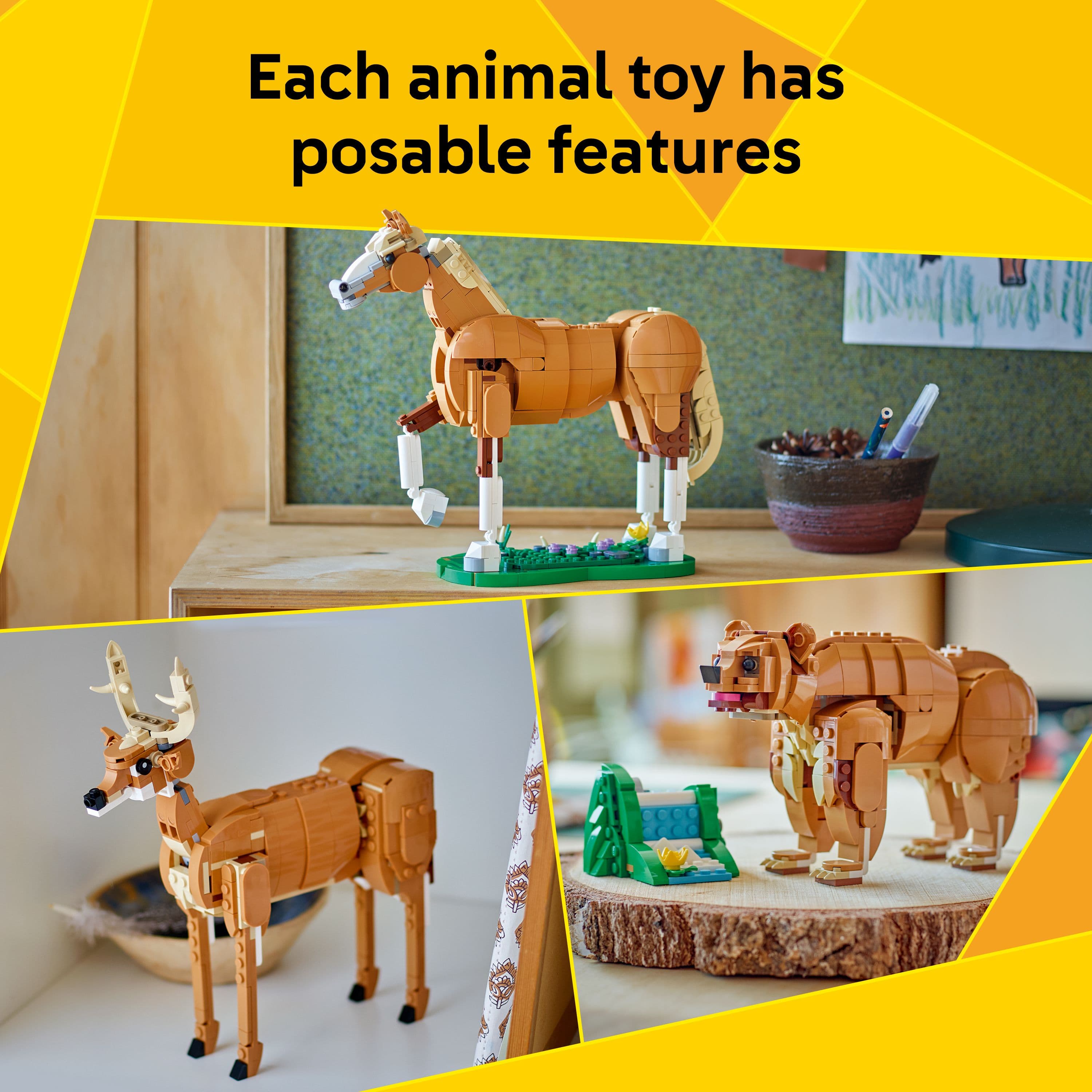 Lego Creator 3 in 1 31166 Beautiful Horse Rebuildable Set for Ages 9+ Curious Minds