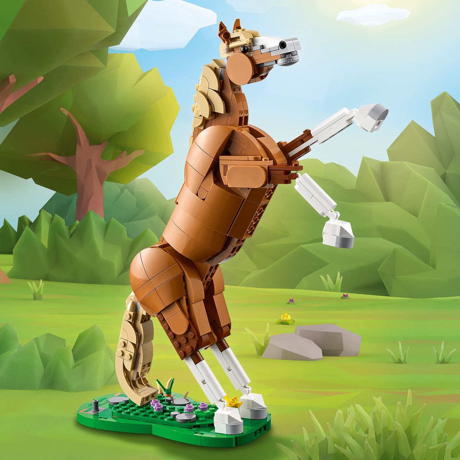 Lego Creator 3 in 1 31166 Beautiful Horse Rebuildable Set for Ages 9+ Curious Minds