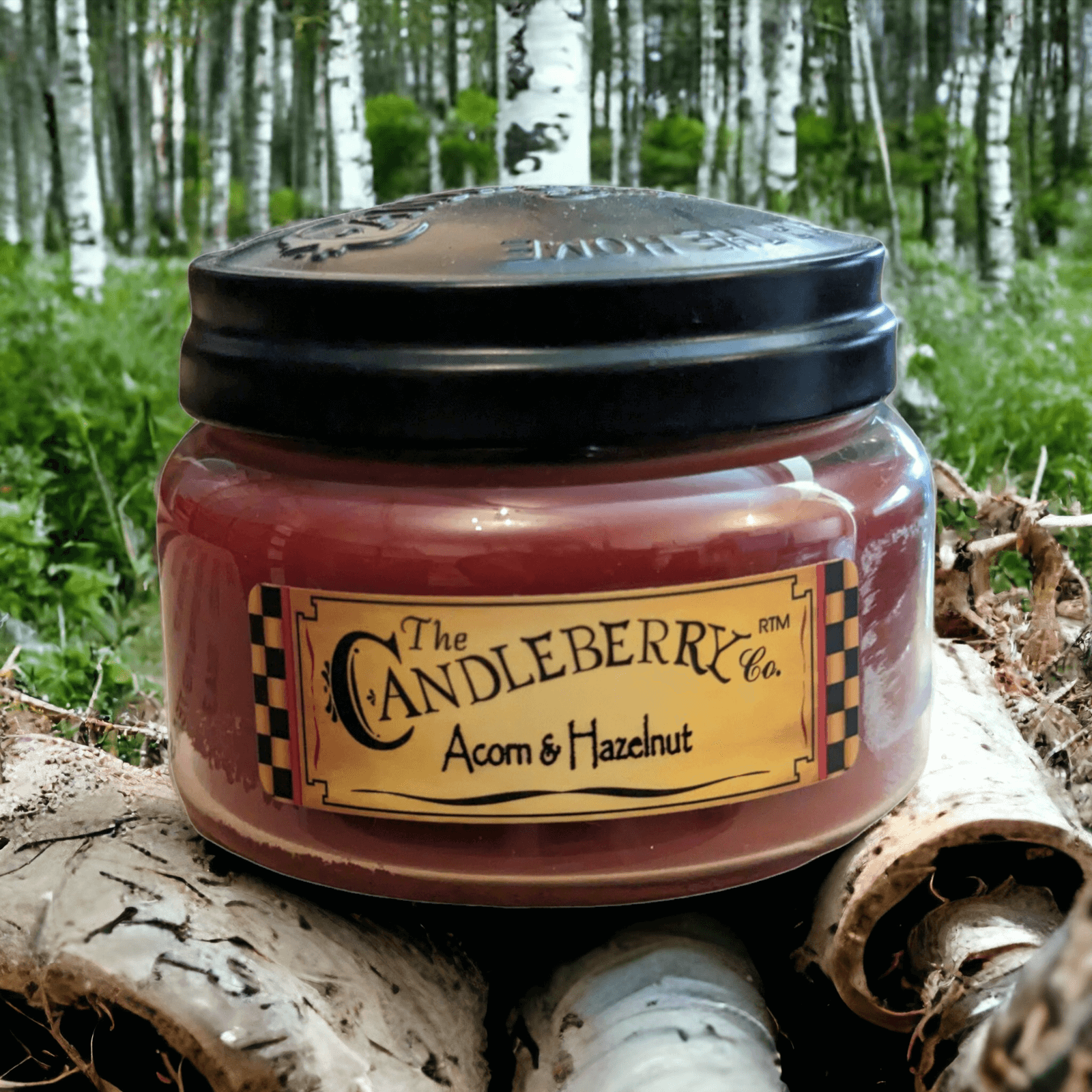 The Candleberry Co Acorn and Hazelnut Small Jar Scented Candle Candleberry